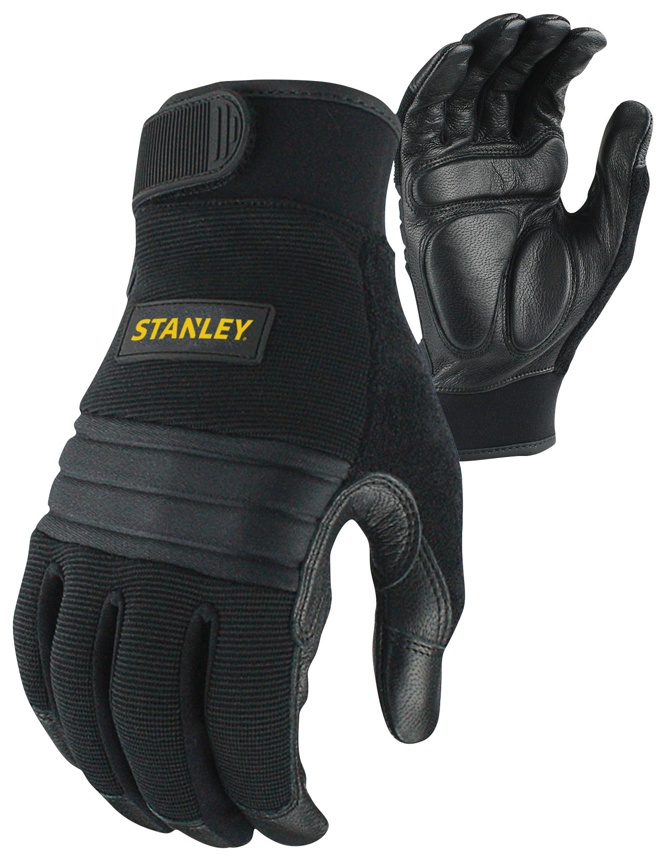 Image of Stanley SY800L Vibration Absorption Performance Black Glove - Size L