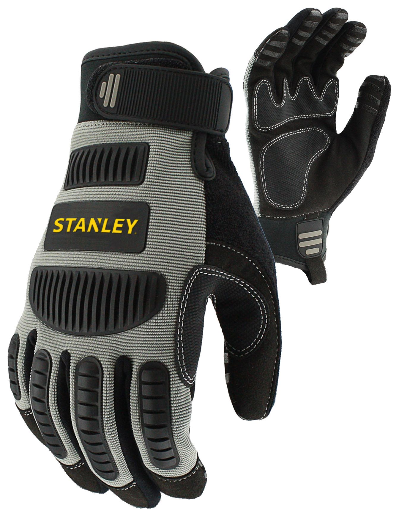 Image of Stanley SY820L Extreme Impact Performance Grey & Black Glove - SIze L