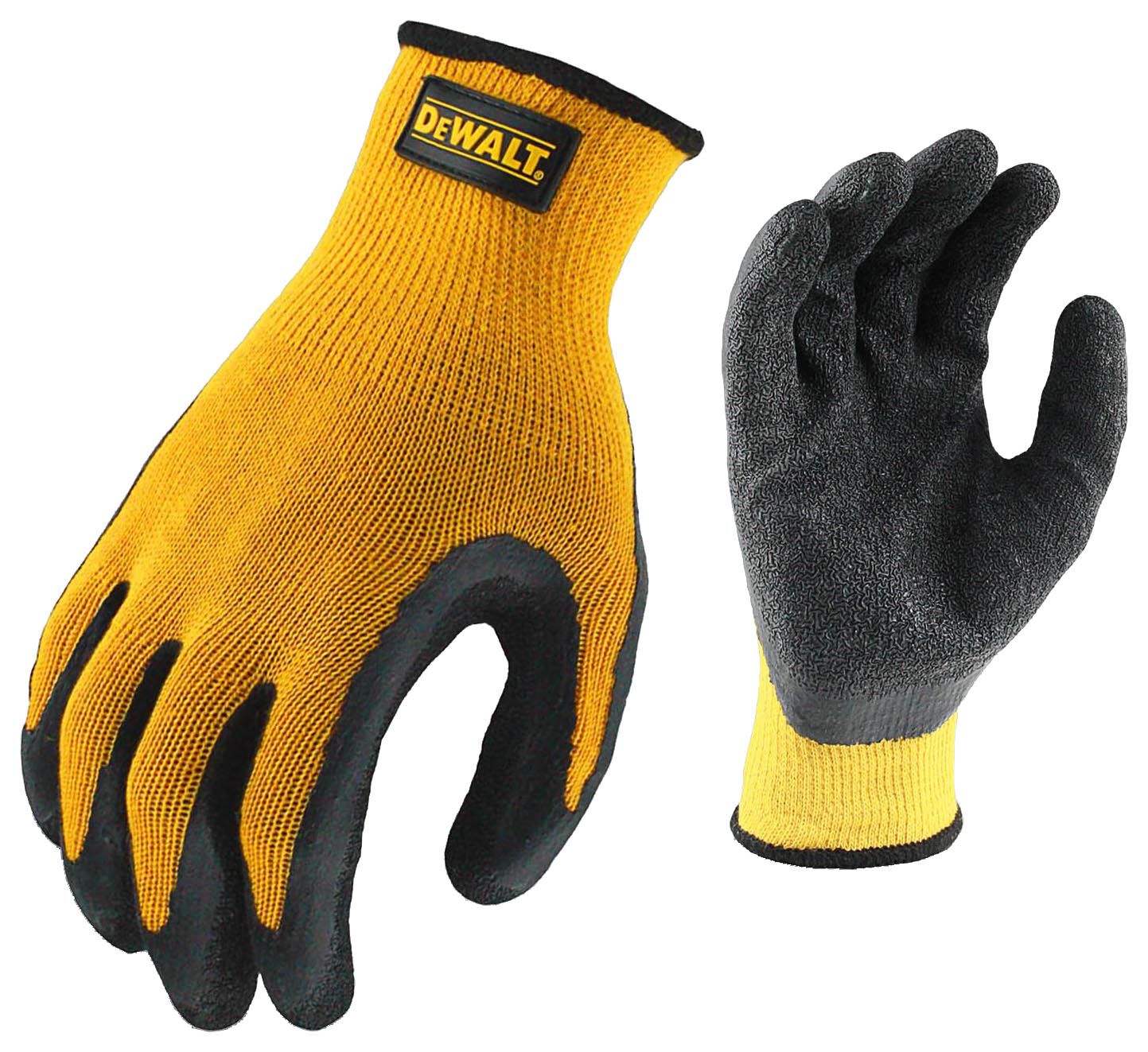 Image of DEWALT DPG70L Sandy Foam Grip Orange & Black Glove - SIze L