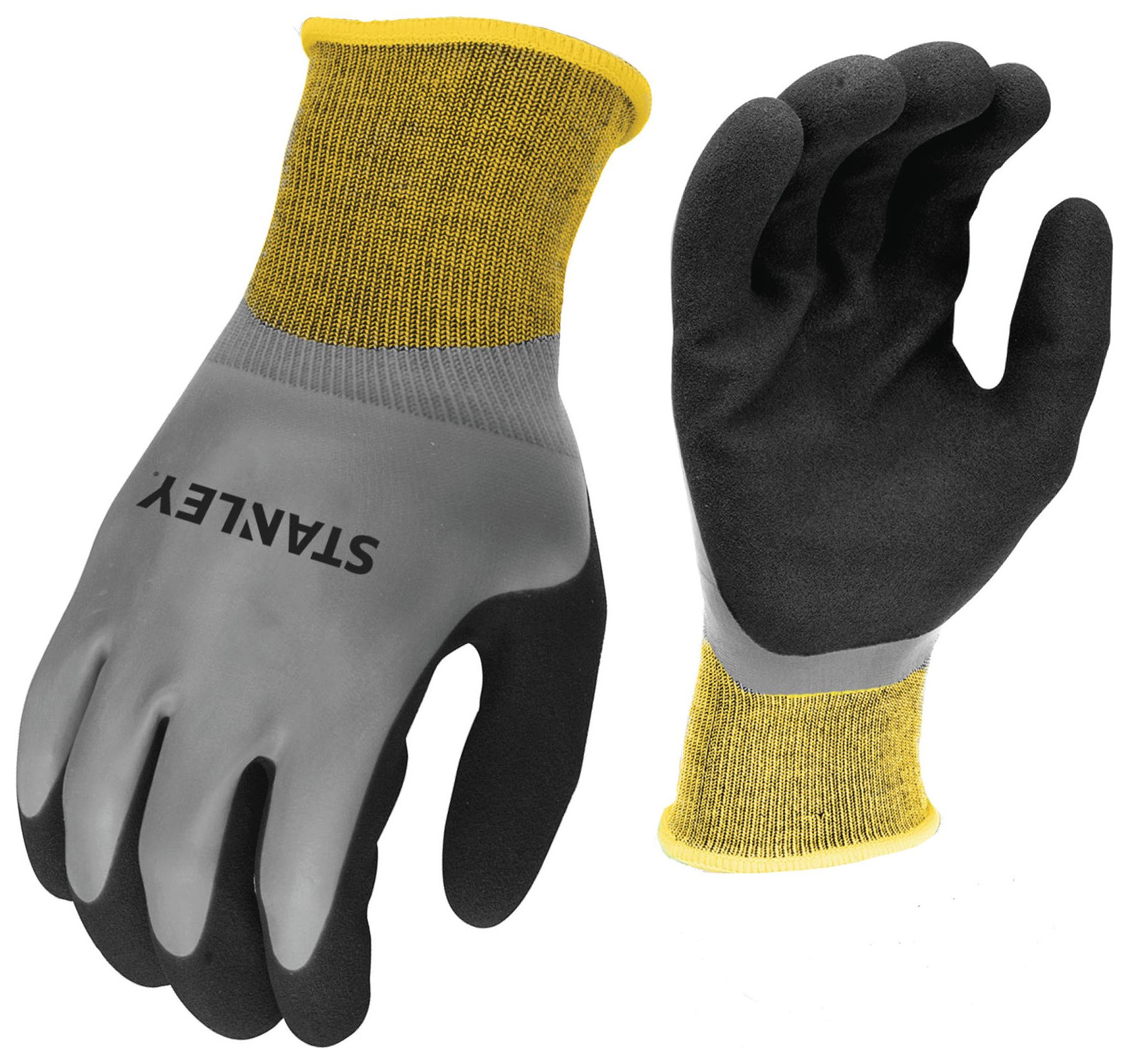 Image of Stanley SY18L Waterproof Gripper Grey & Black Glove - Size L