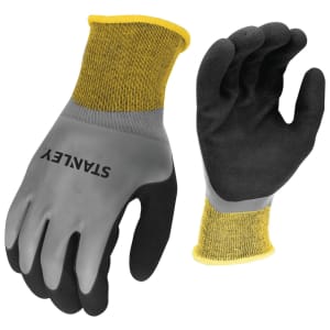 Stanley SY18L Waterproof Gripper Grey & Black Glove - Size L