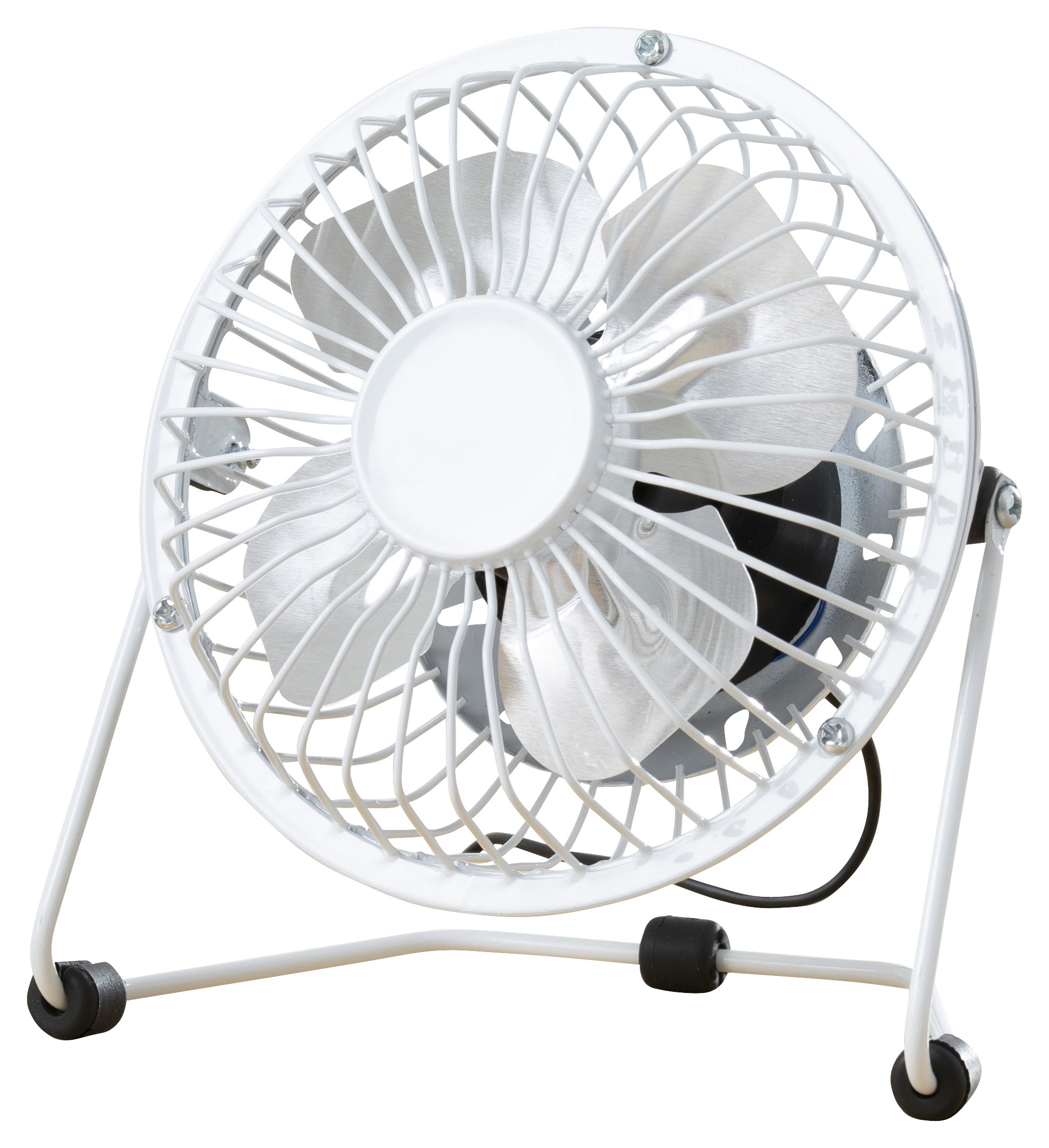 Fine Elements White Fan with USB - 4in