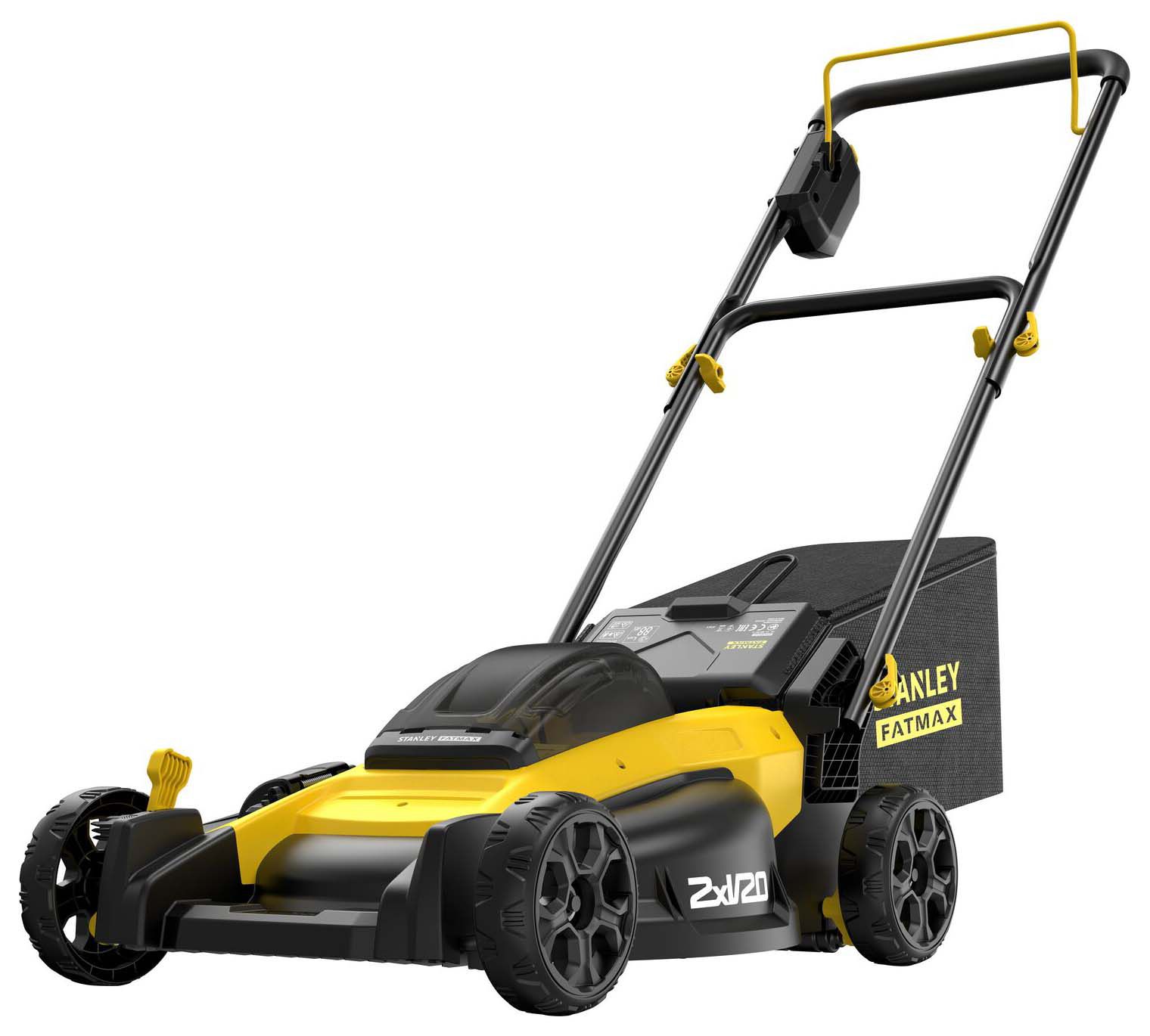 Image of Stanley Fatmax V20 18V Cordless Brushless Lawn Mower - 2 x 4.0Ah