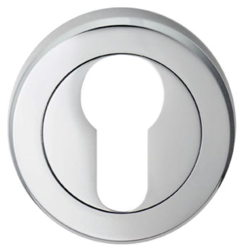 Image of Serozzetta Euro Profile Escutcheon - Polished Chrome