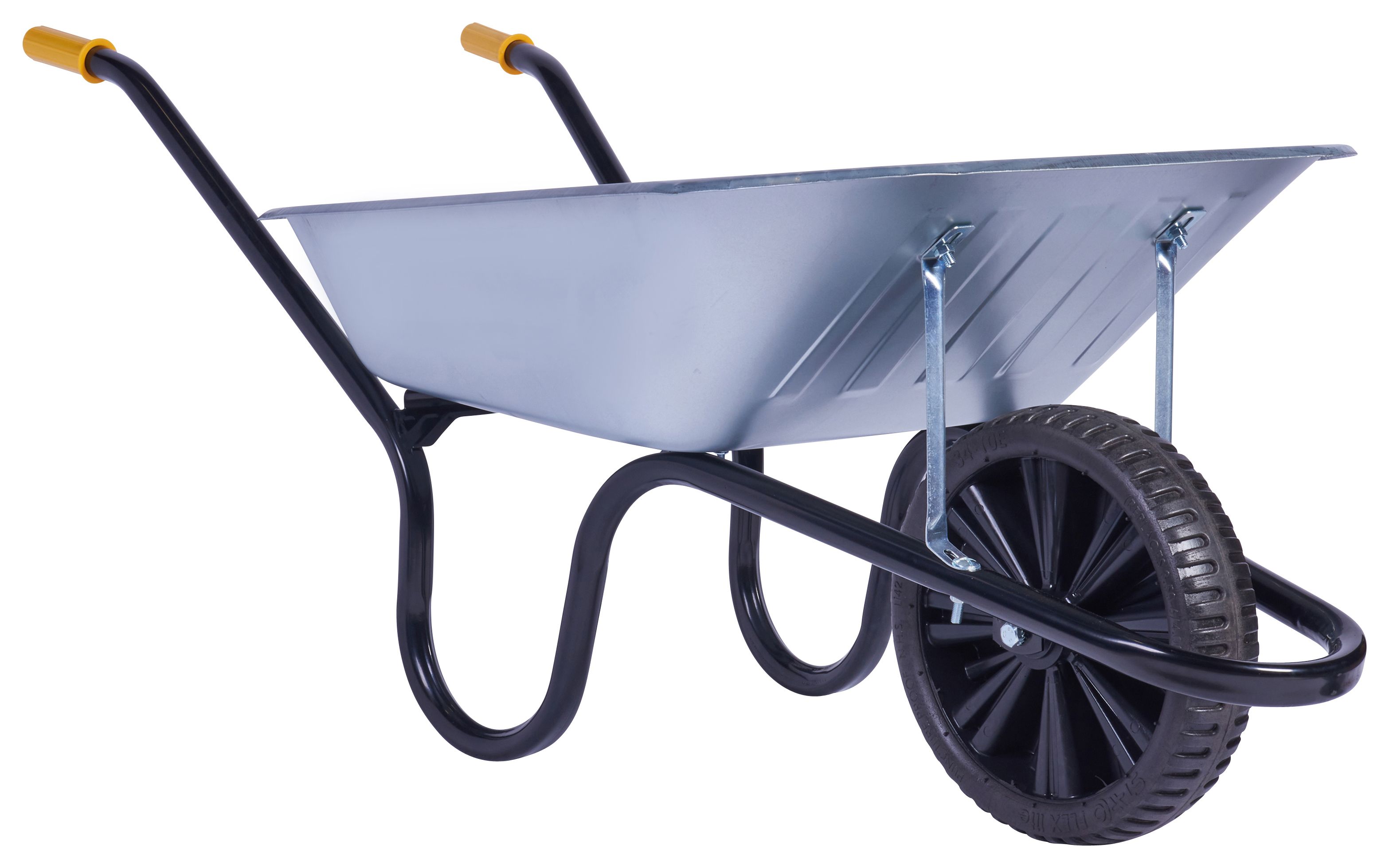 Chillington Chasseur Galvanised Puncture Free Wheelbarrow - 90L