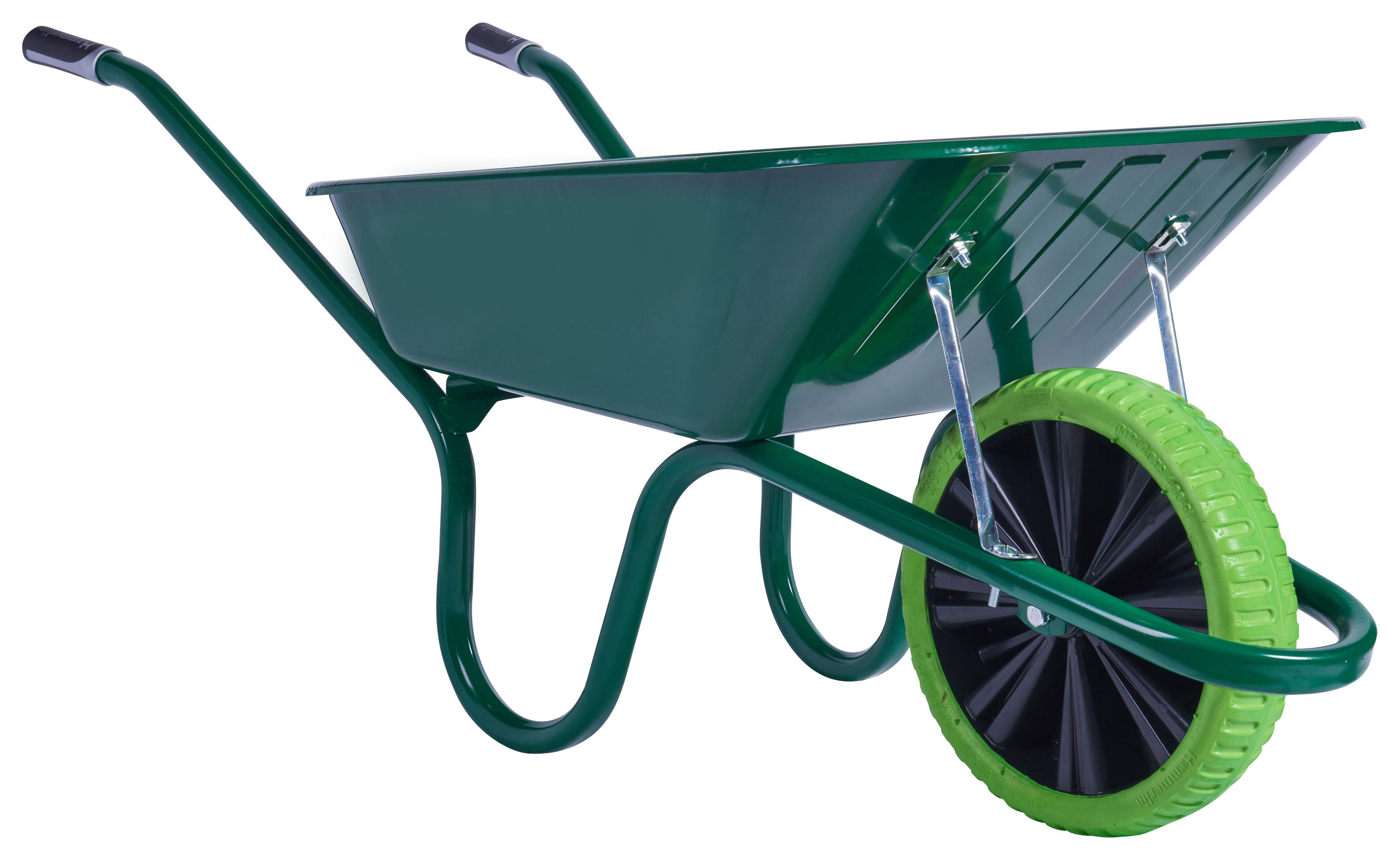 Haemmerlin Trade Green Puncture Free Wheelbarrow - 90L