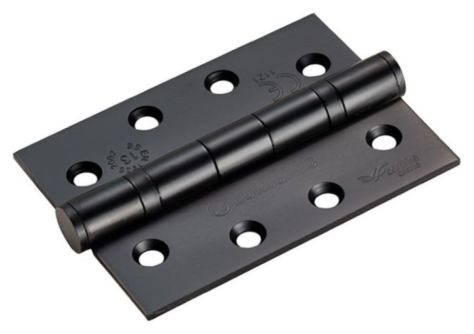 Image of Grade 13 102 x 76 x 3mm Ball Bearing Door Hinge - Matt Black