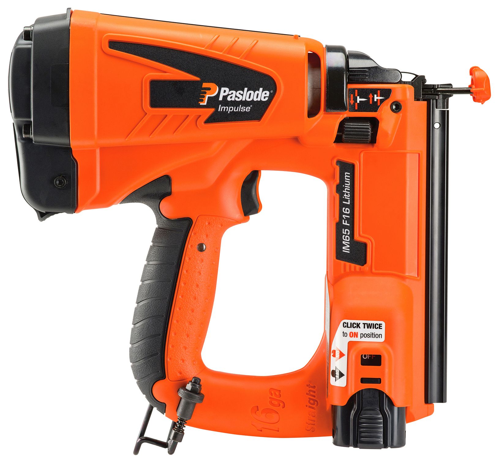 Paslode IM65 F16 63mm 7.4V 2.1Ah Li-ion Second Fix Cordless Gas Nail Gun