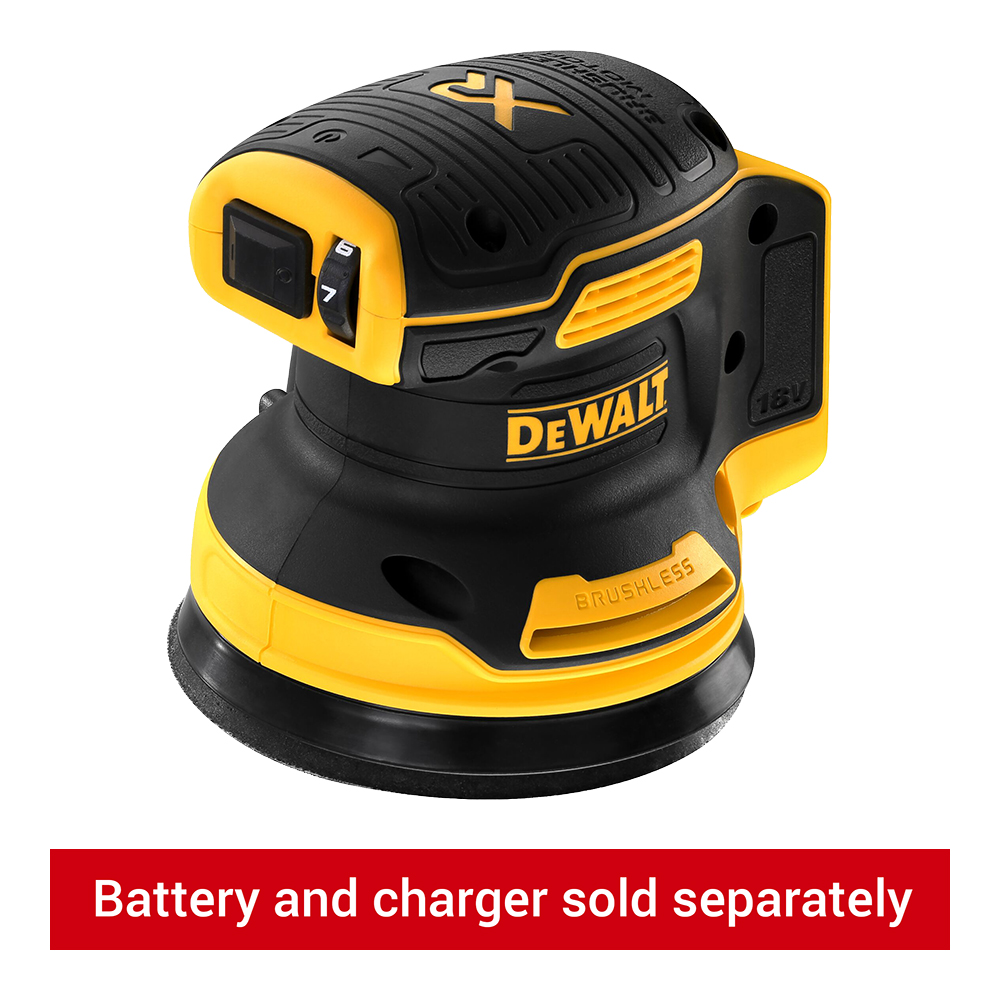 DEWALT DCW210N-XJ 18V XR Brushless Orbital Sander 125mm - Bare