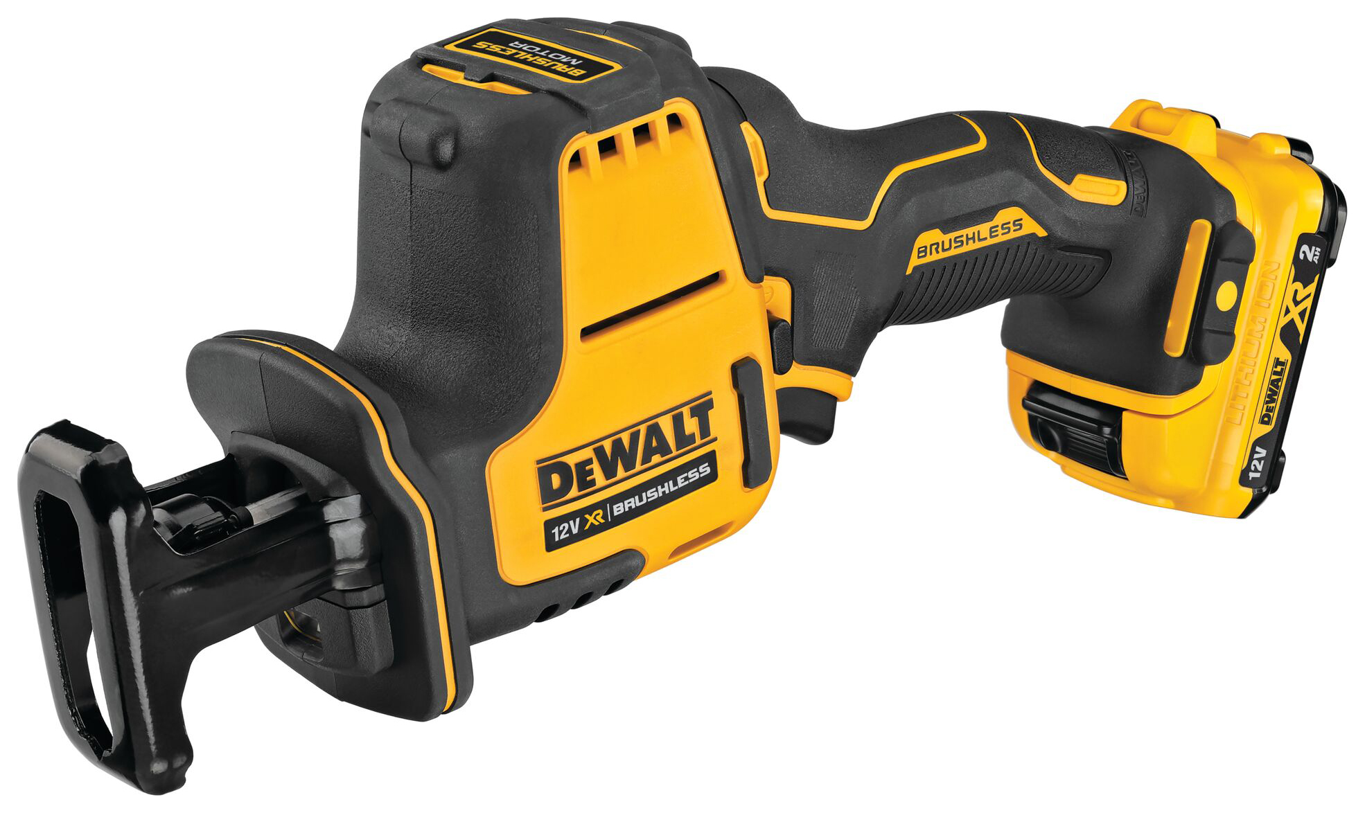 DEWALT DCS312D2-GB 12V XR 2 x 2.0Ah Brushless Sub Compact Cordless Reciprocating Saw