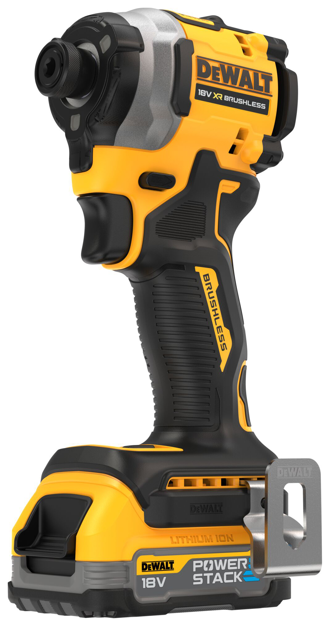 Image of DEWALT DCF850E2T-GB 18V 2 x 2.0Ah Brushless 3 Speed Cordless Impact Driver Powerstack Kit