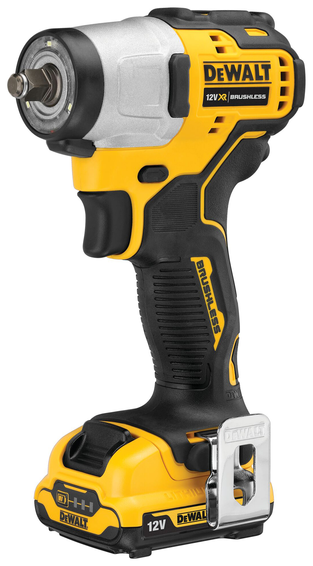 DEWALT DCF902D2-GB 12V XR 2 x 2.0Ah Brushless Sub-Compact 3/8in Cordless Impact Wrench