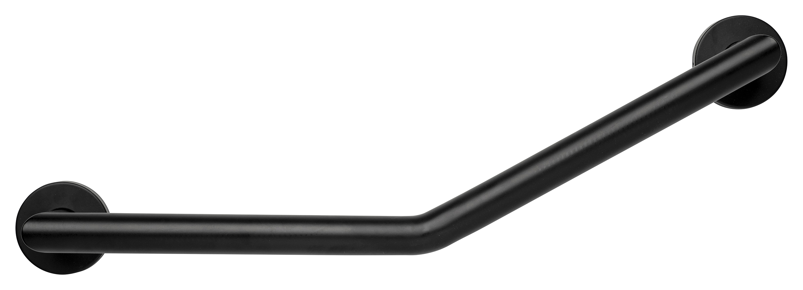 Image of Croydex Angled Black Grab Bar - 600mm