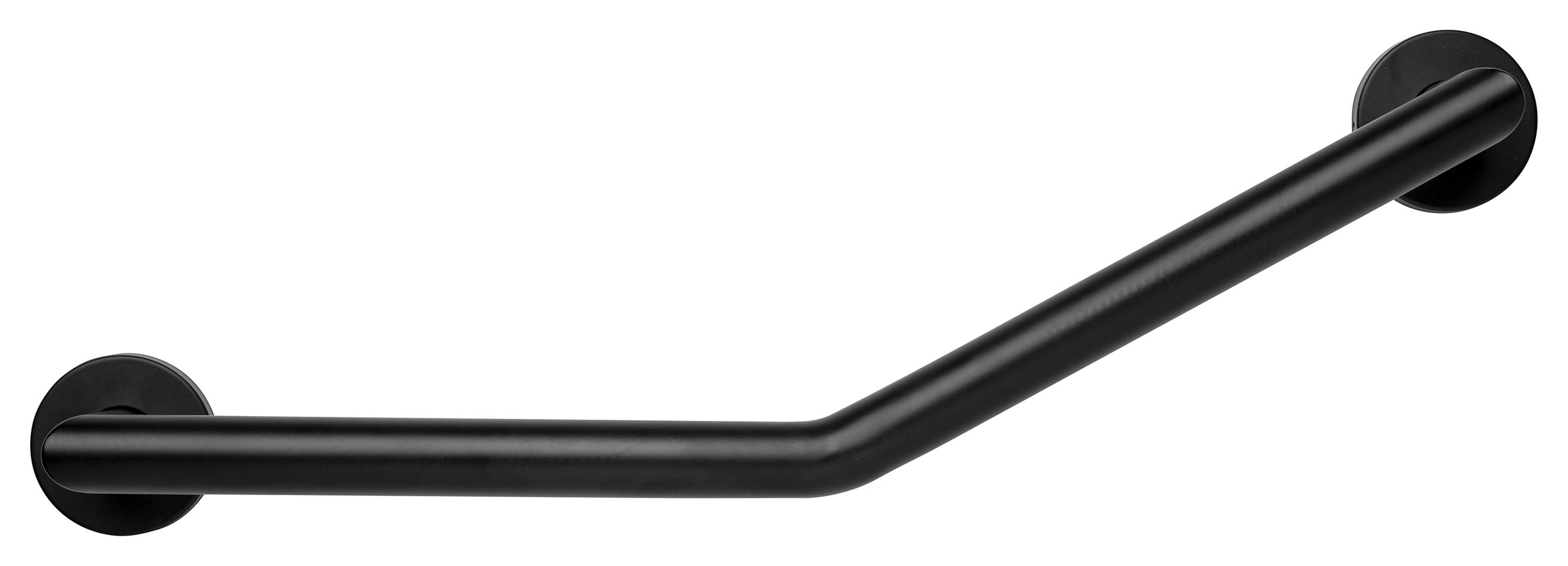 Croydex Angled Black Grab Bar - 600mm