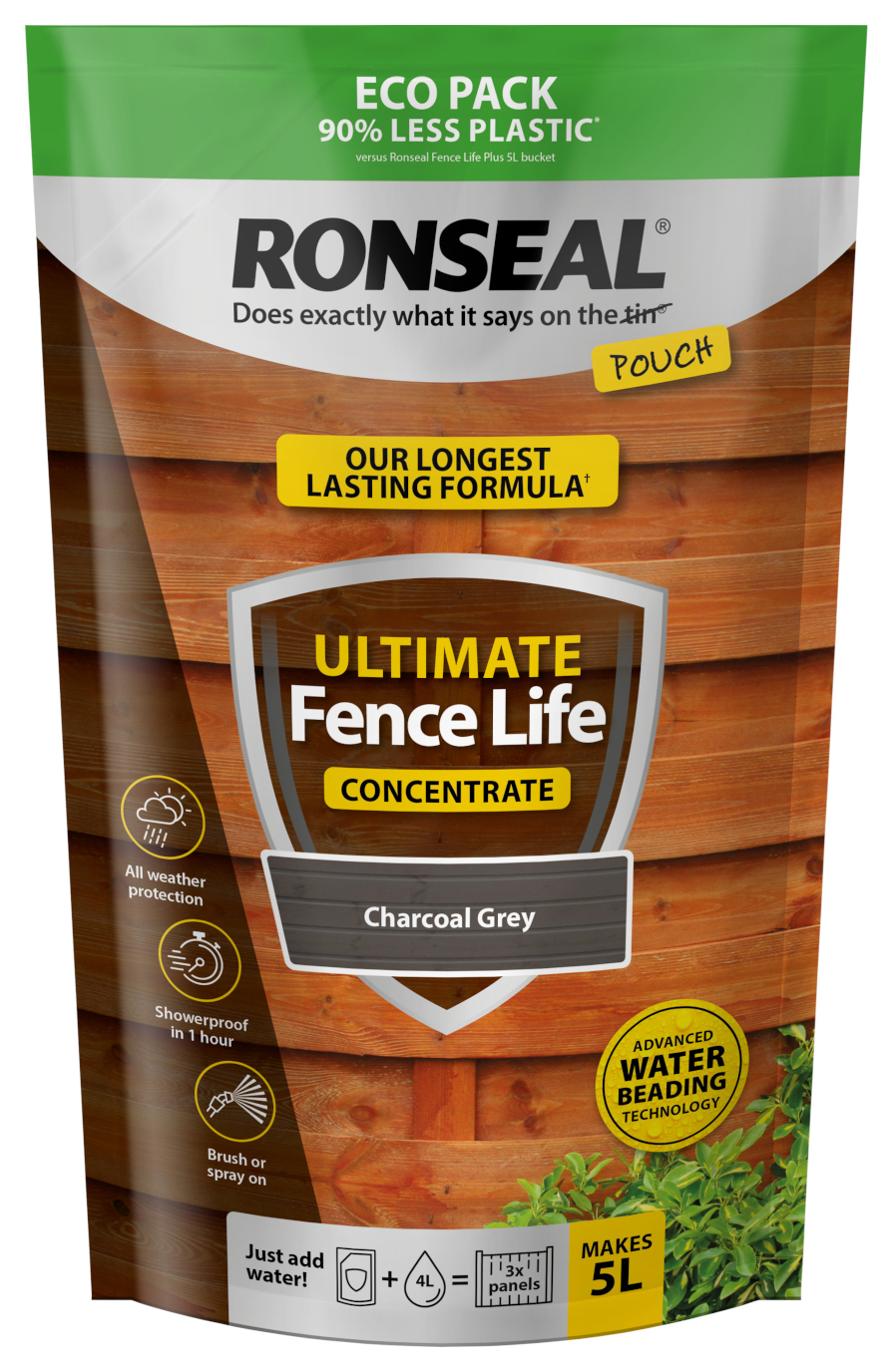 Image of Ronseal Ultimate Fence Life Concentrate - Charcoal Grey - 5L