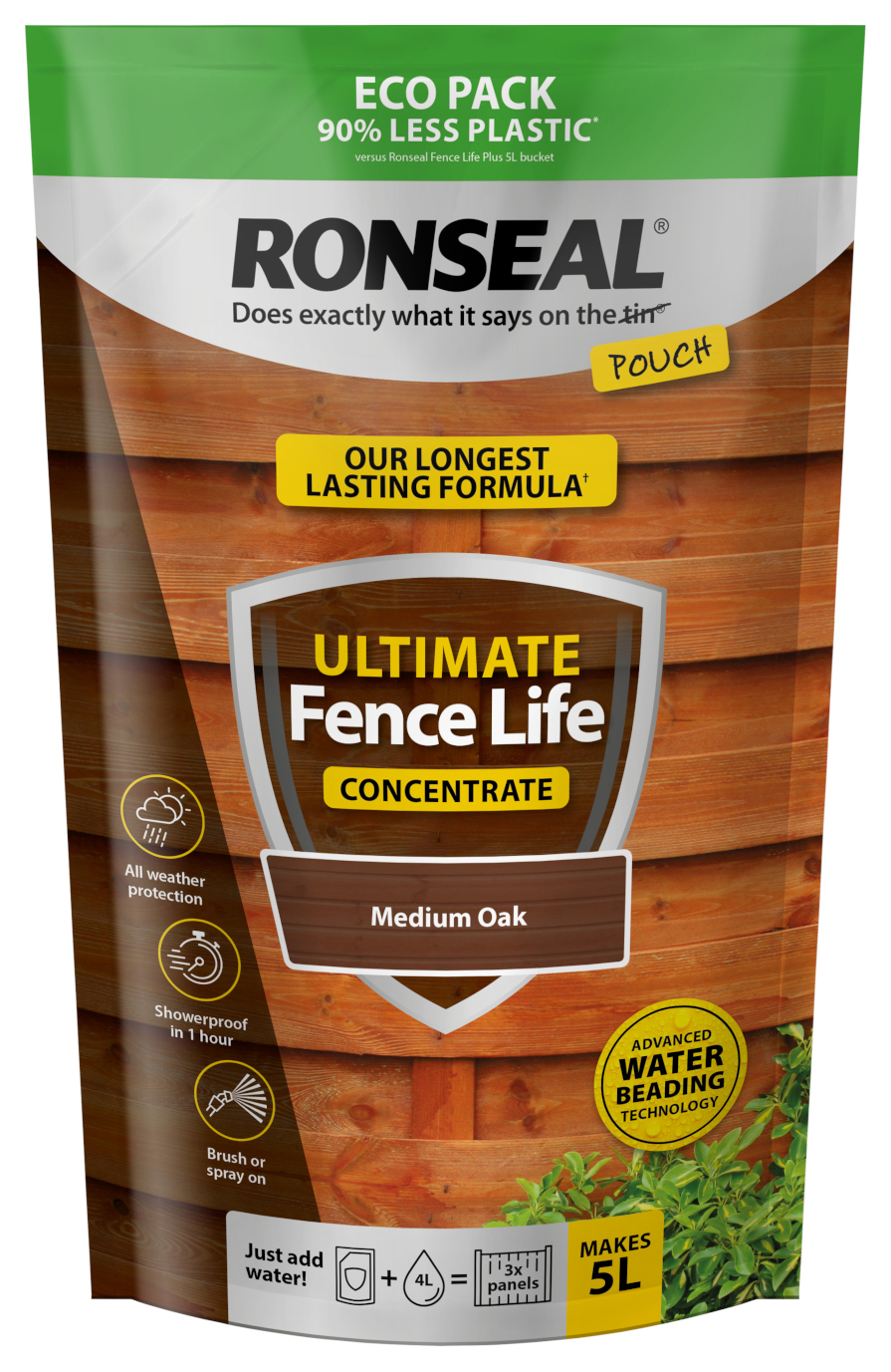 Ronseal Ultimate Fence Life Concentrate - Medium Oak - 5L