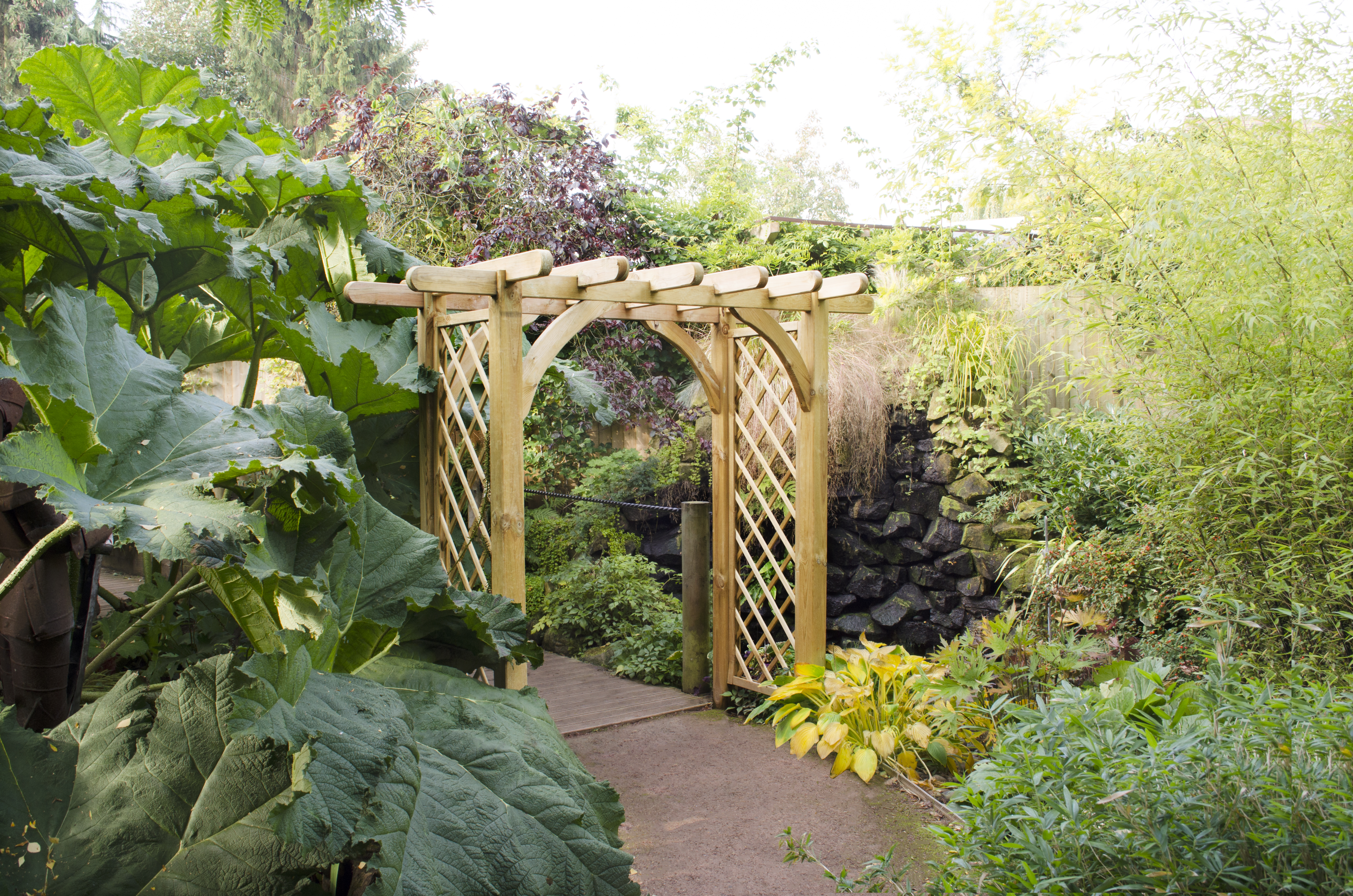 Image of Forest Garden Large Ultima Pergola Garden Arch - 2400 x 1360mm