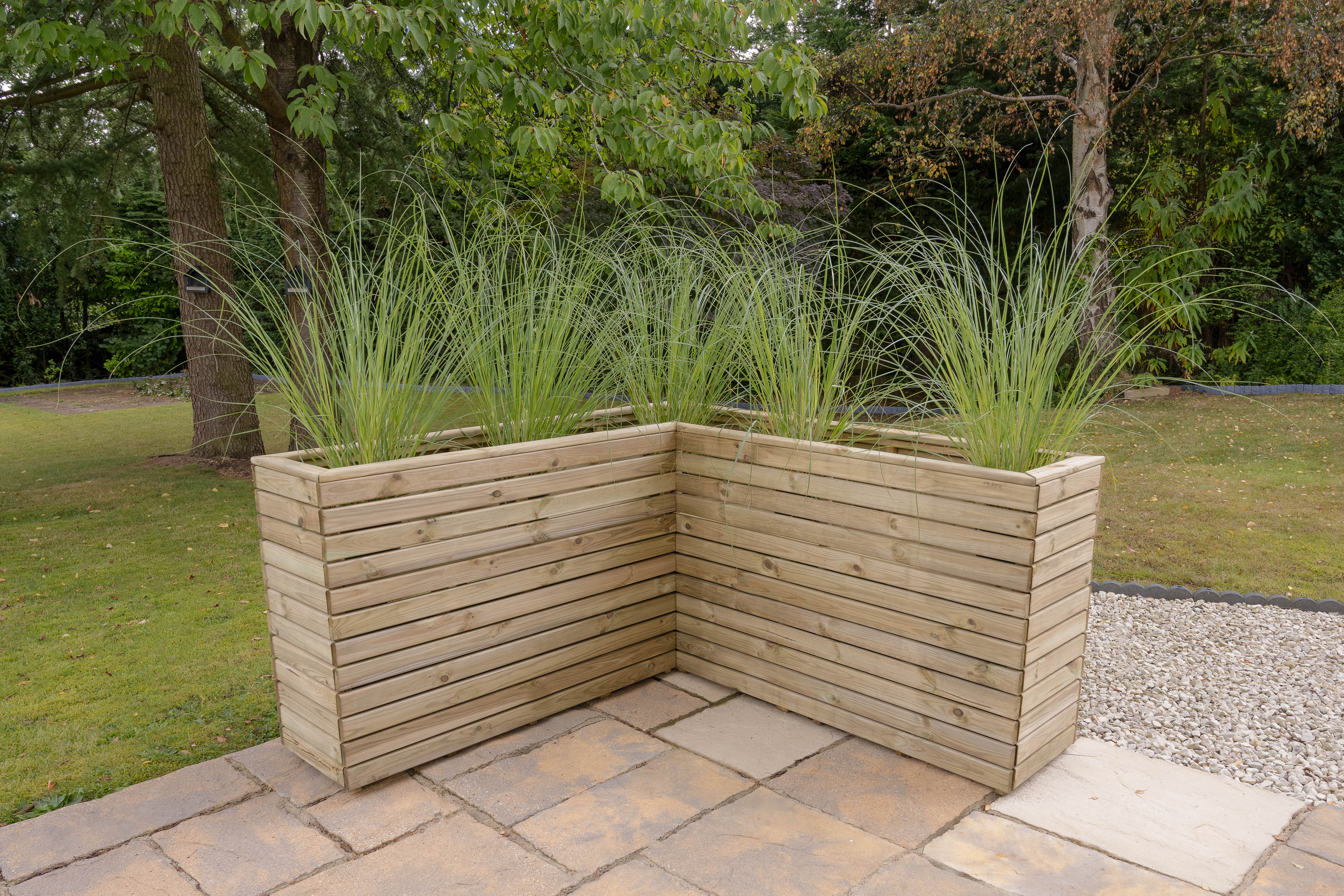 Image of Forest Garden Linear Corner Planter - 850 x 1600mm