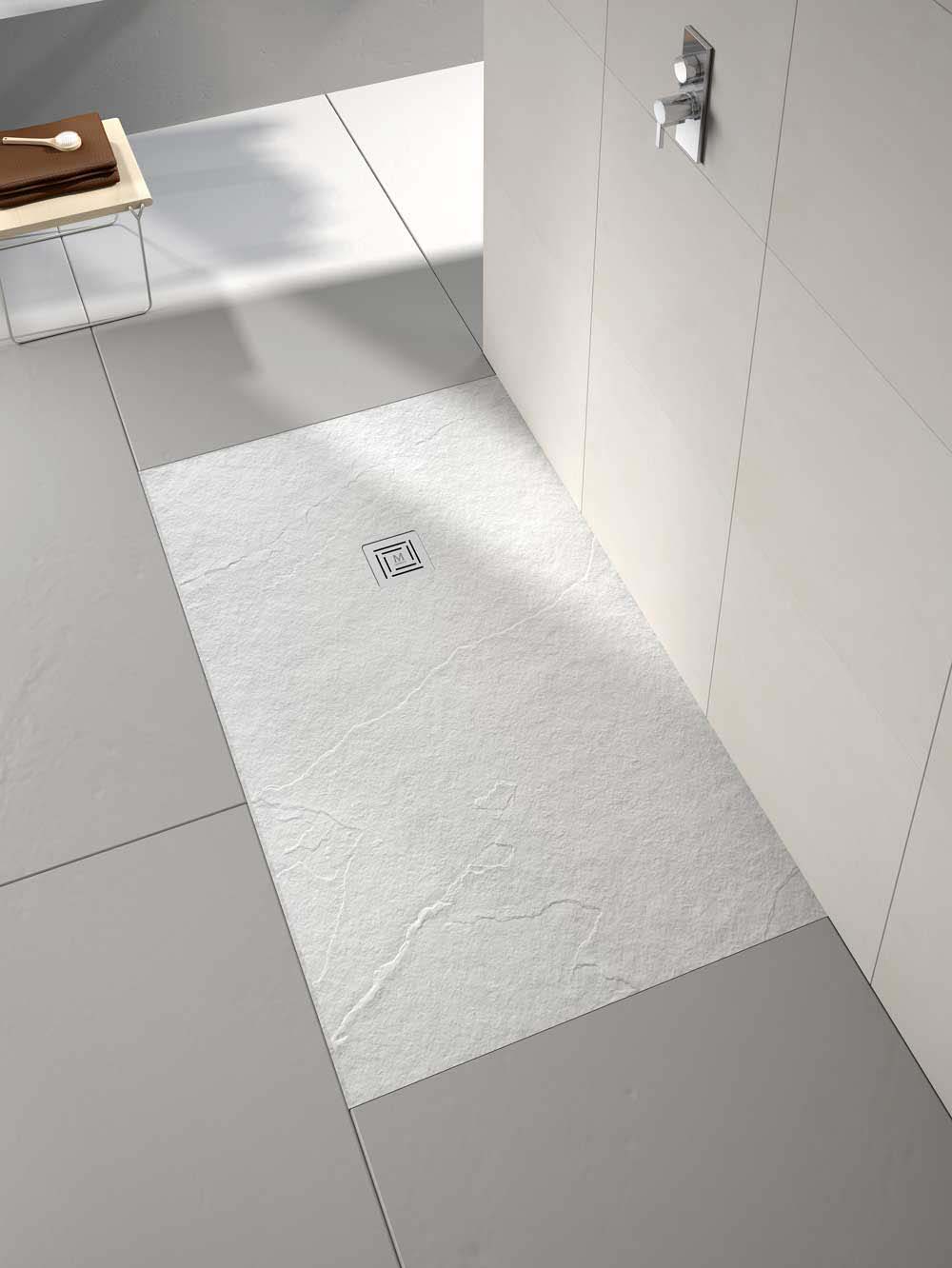 Image of Nexa By Merlyn 30mm Rectangular Slate White Shower Tray - 1200 x 900mm