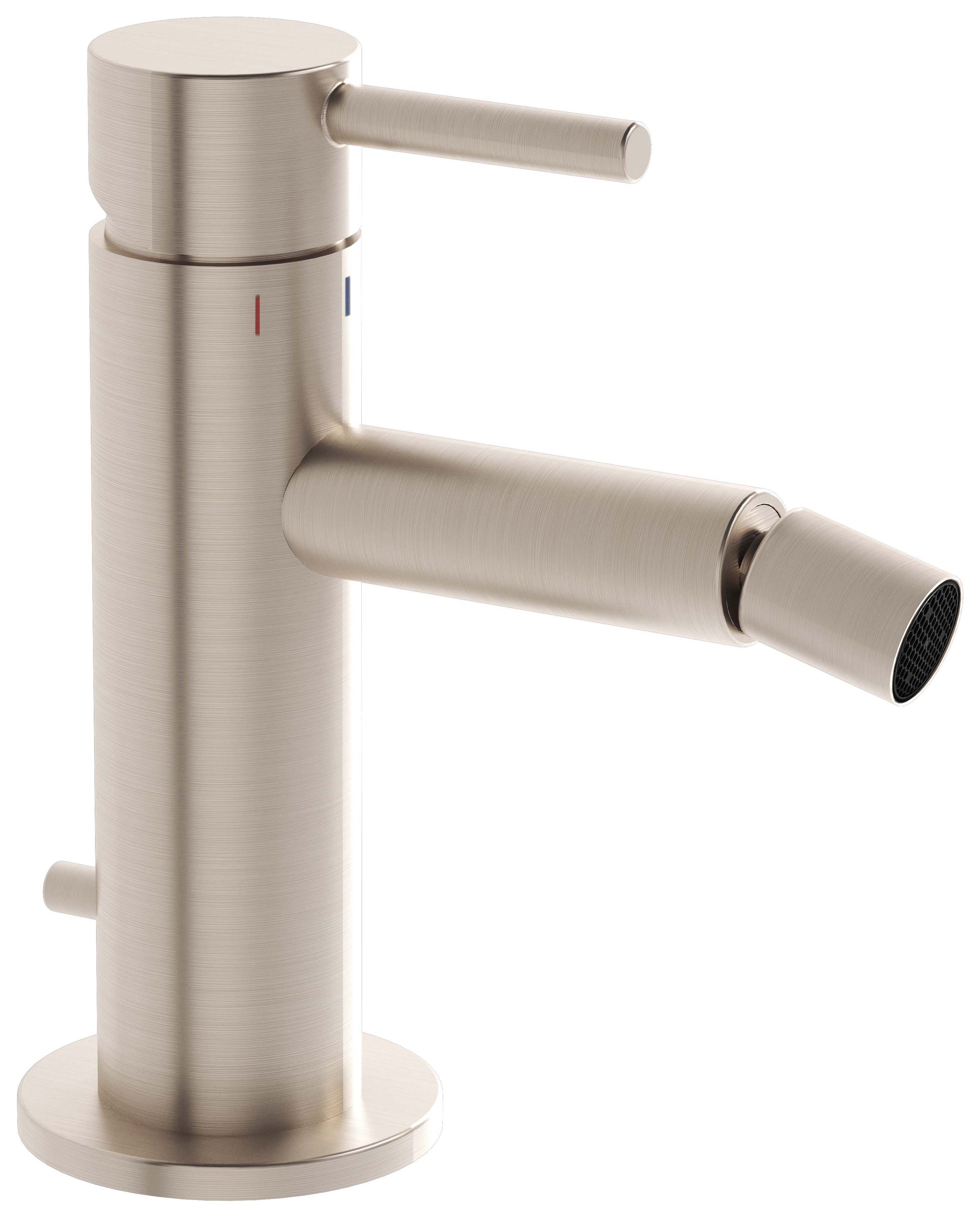 VitrA Origin Bidet Mixer Tap - Brushed Nickel