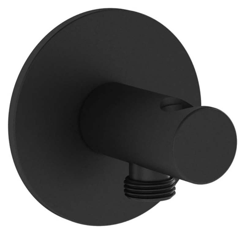 Image of VitrA Origin Pure Built-In Hand Shower Wall Outlet - Matt Black