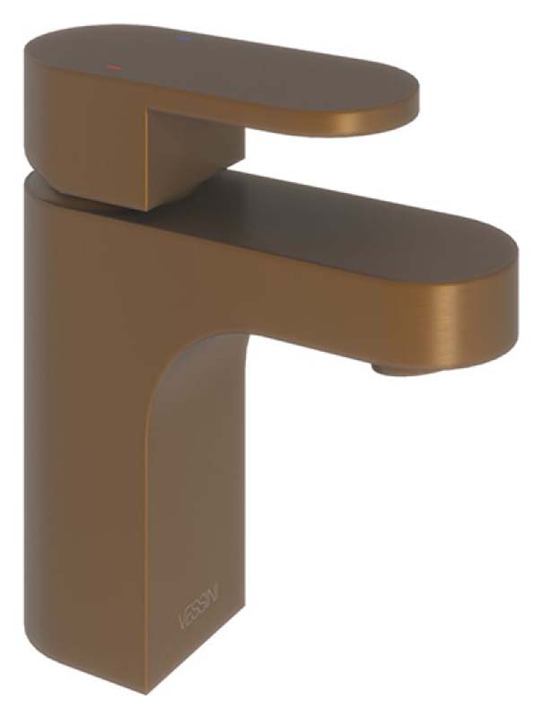 Image of Beckington Single Lever Mono Basin Mixer Tap - Brushed Bronze
