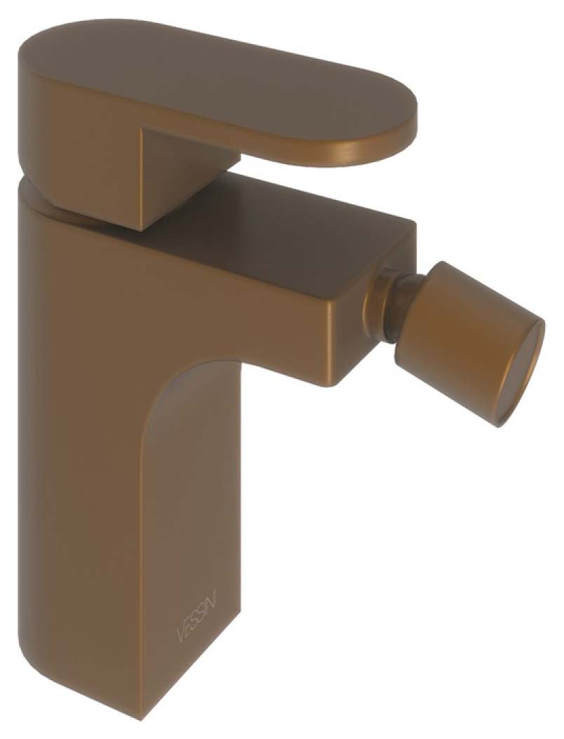 Beckington Single Lever Mono Bidet Mixer Tap - Brushed Bronze