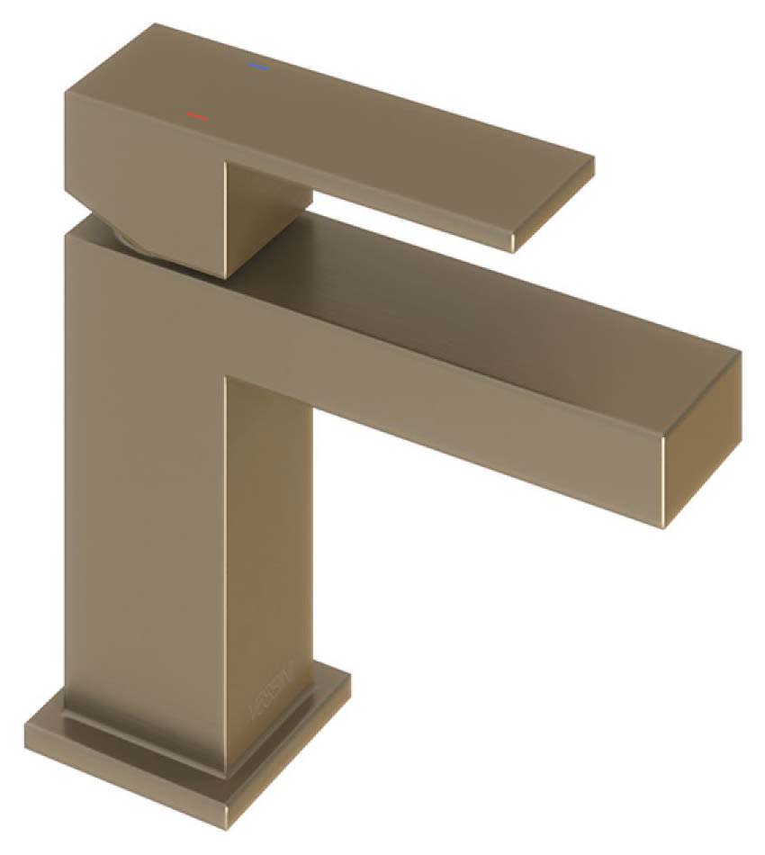 Ashton Single Lever Compact Mono Basin Mixer Tap Brushed Nickel