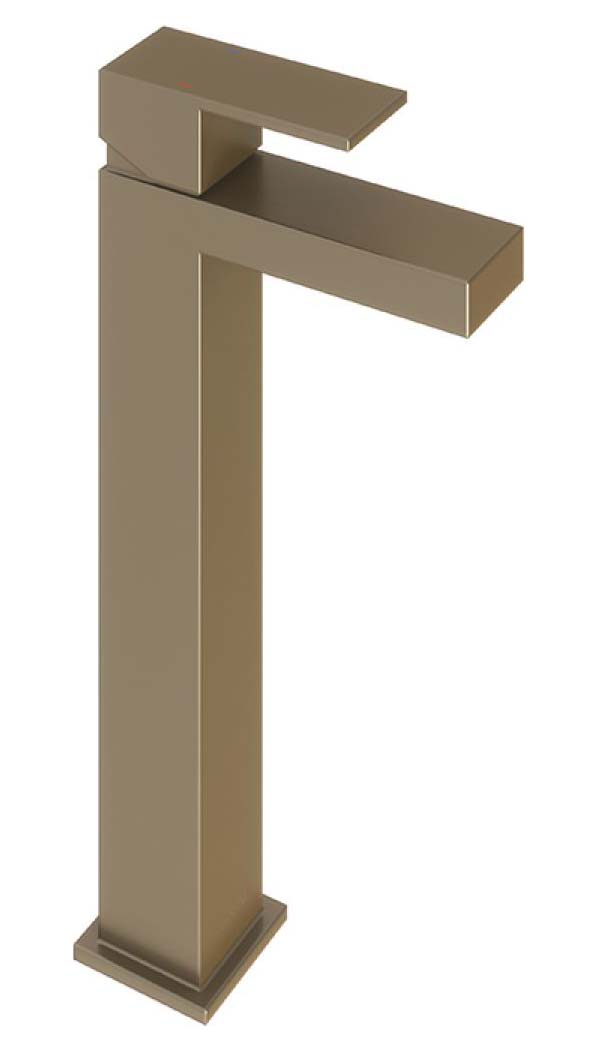 Image of Ashton Single Lever Tall Mono Basin Mixer Tap - Brushed Nickel