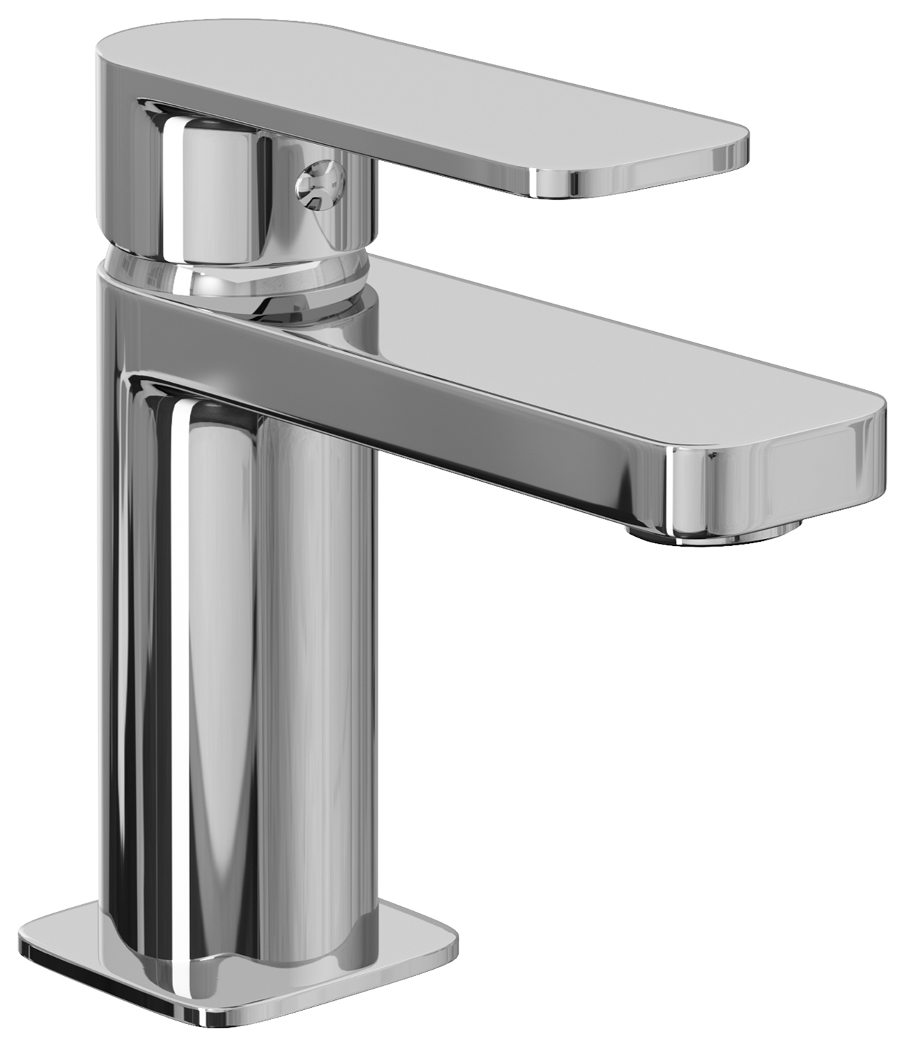 Hemington Single Lever Compact Mono Basin Mixer Tap - Chrome