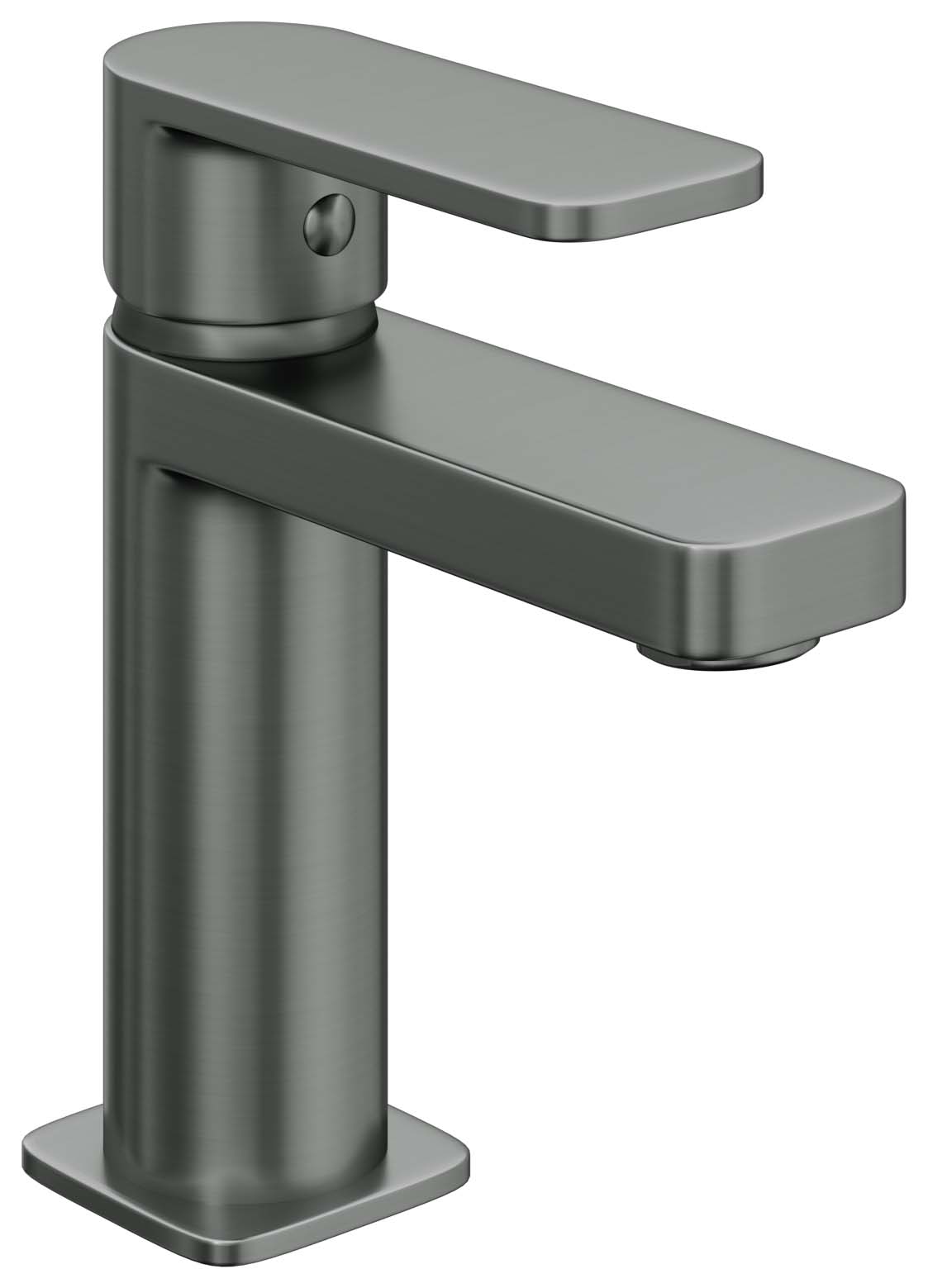 Hemington Single Lever Mono Basin Mixer Tap - Matt Anthracite