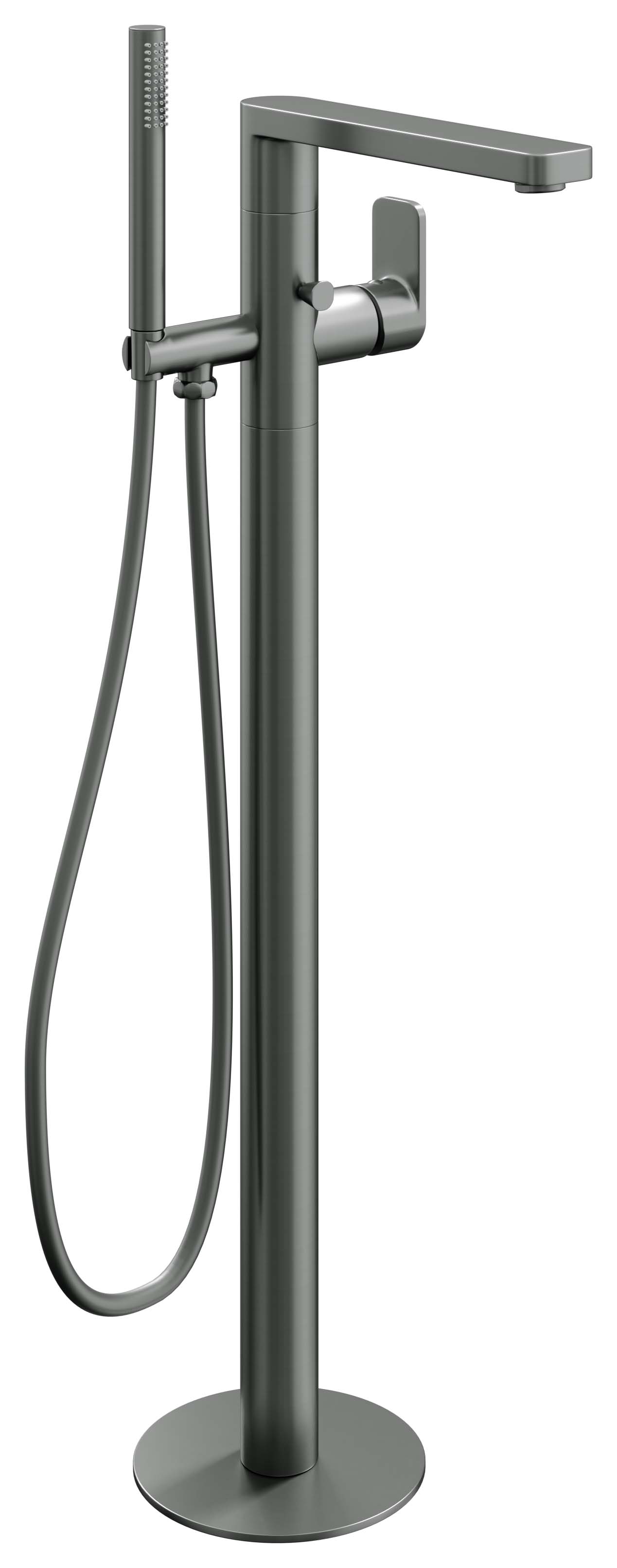 Image of Hemington Floor Standing Bath Shower Mixer Tap - Matt Anthracite