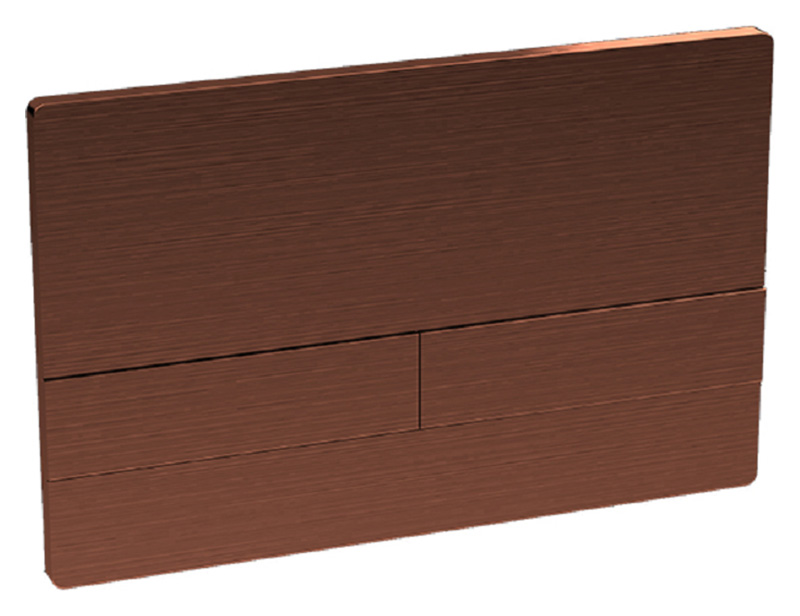 Wickes Flush Plate for Bathrooms - Brushed Bronze