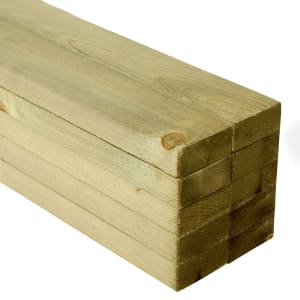 Wickes Treated Sawn Timber - 22 x 47 x 1800mm - Pack of 10