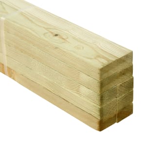 Wickes Treated Sawn Timber - 19 x 38 x 1800mm - Pack 10