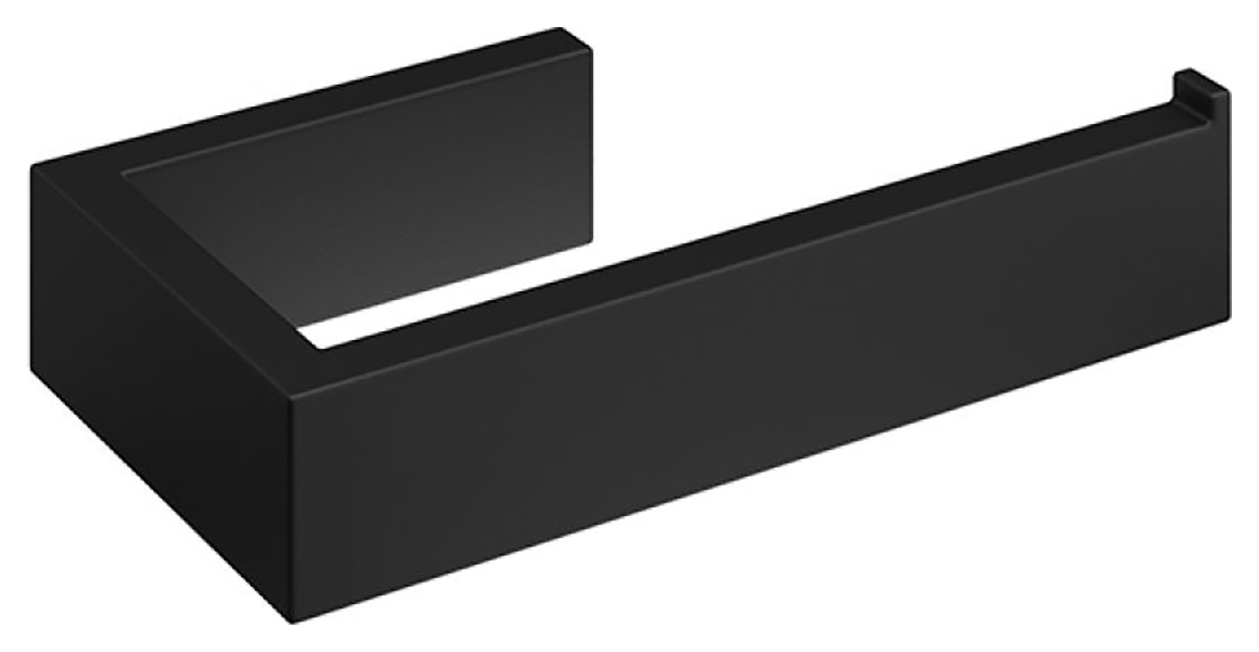 Wickes Square Toilet Roll Holder - Matt Black