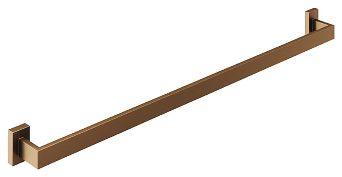 Image of Wickes Single Towel Rail - Brushed Bronze