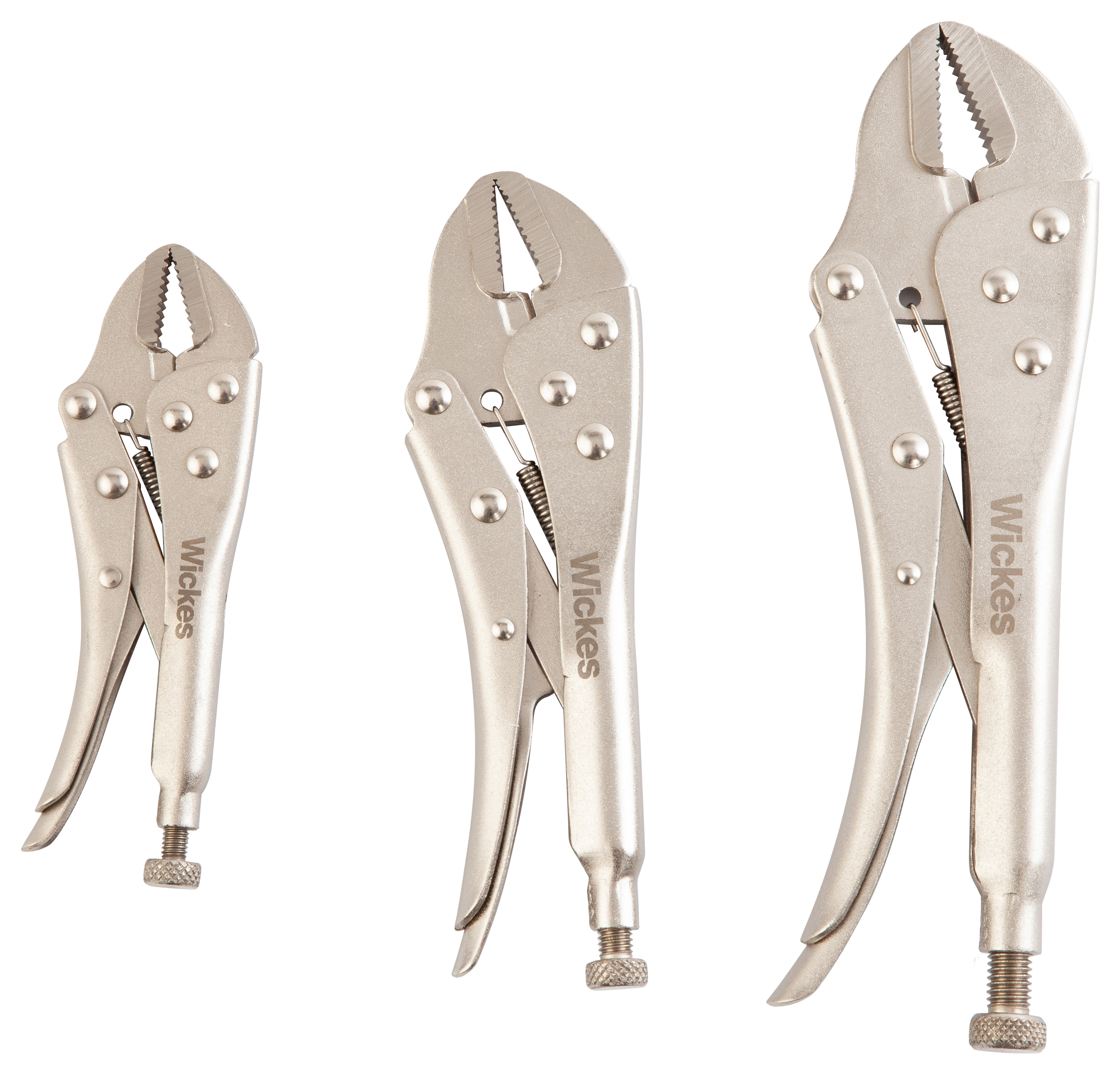 Image of 3 Piece Self Grip Locking Pliers Set