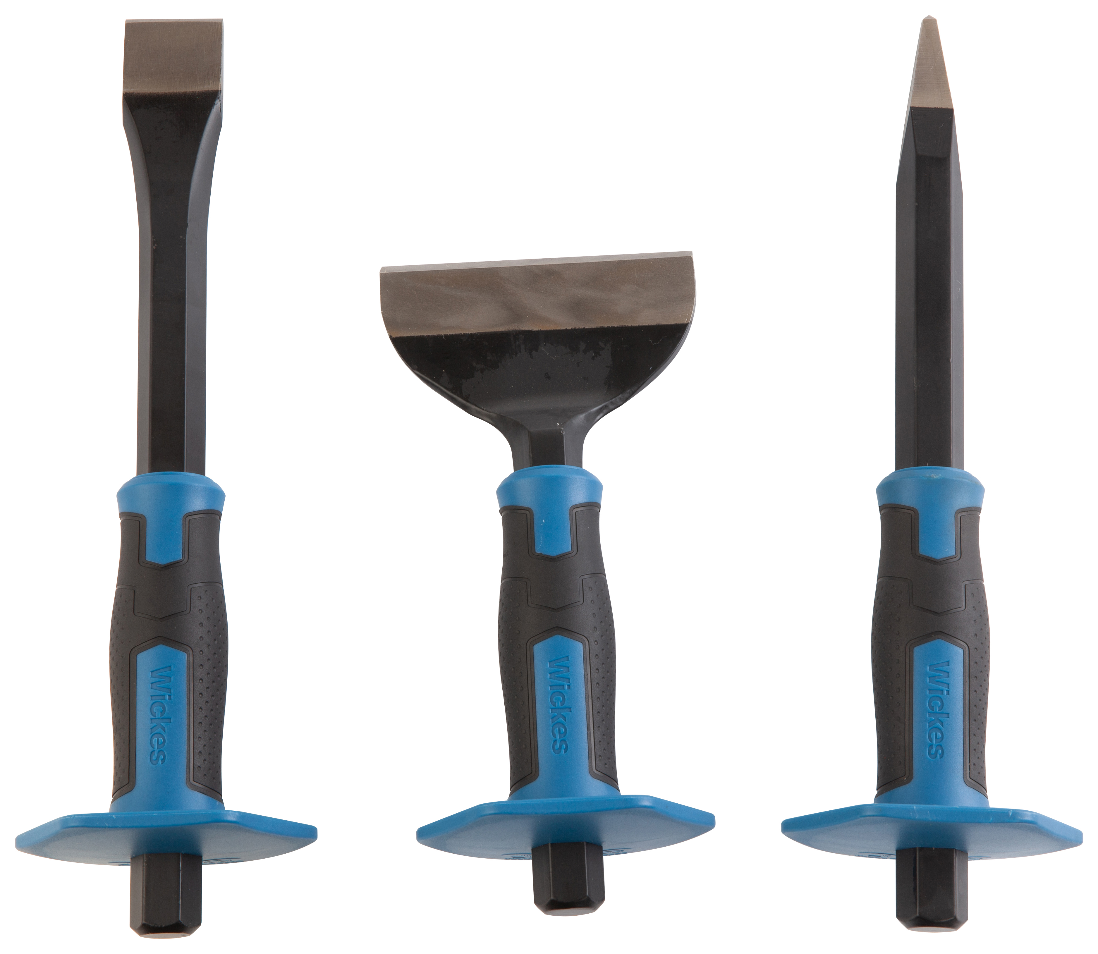 Wickes Guarded 3 Piece Bolster Chisel Set