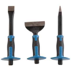 Wickes Guarded 3 Piece Bolster Chisel Set