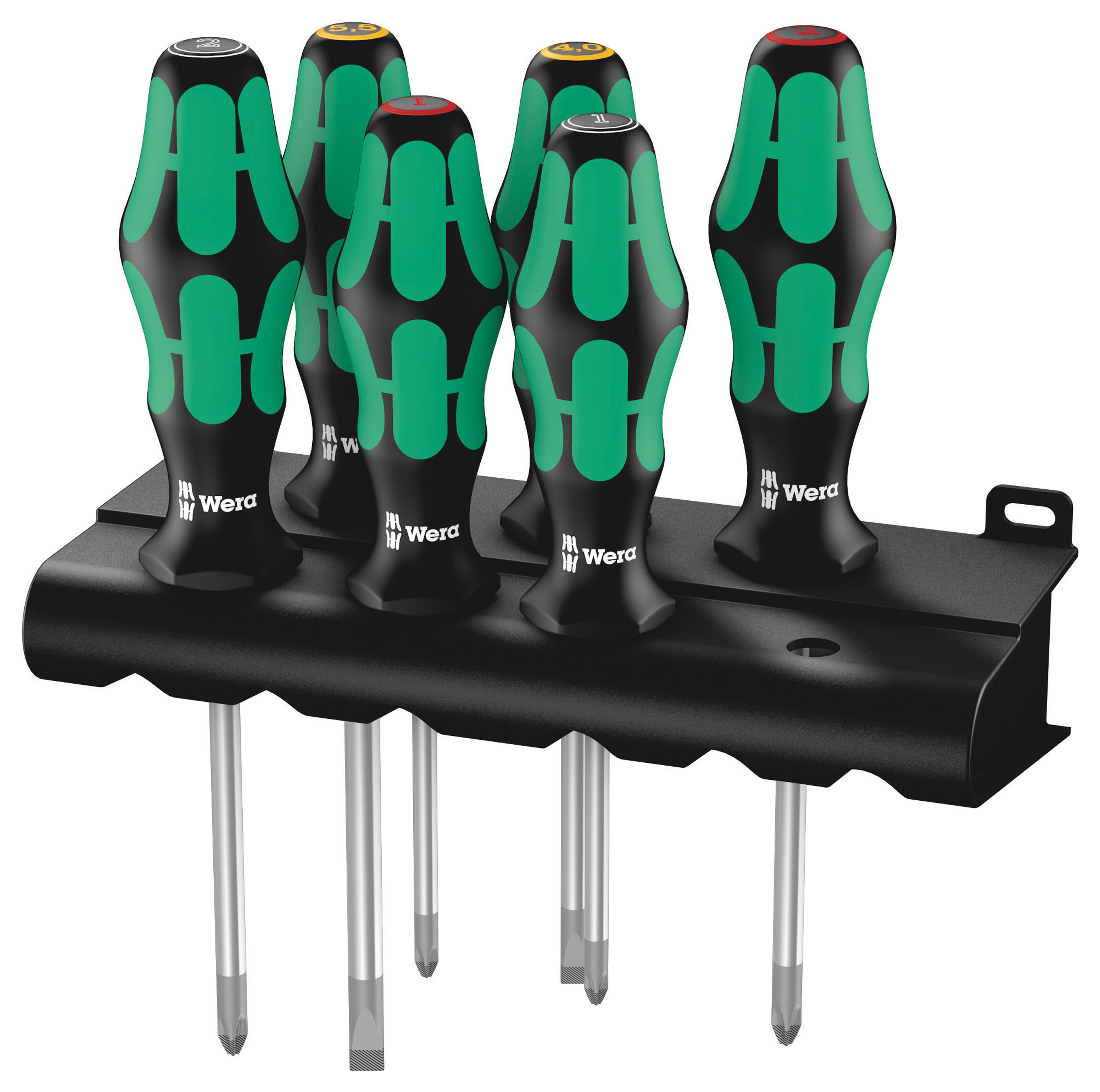 Wera Kraftform 05105622001 335/350/355/6 6 Piece Laser Tip Screwdriver Set