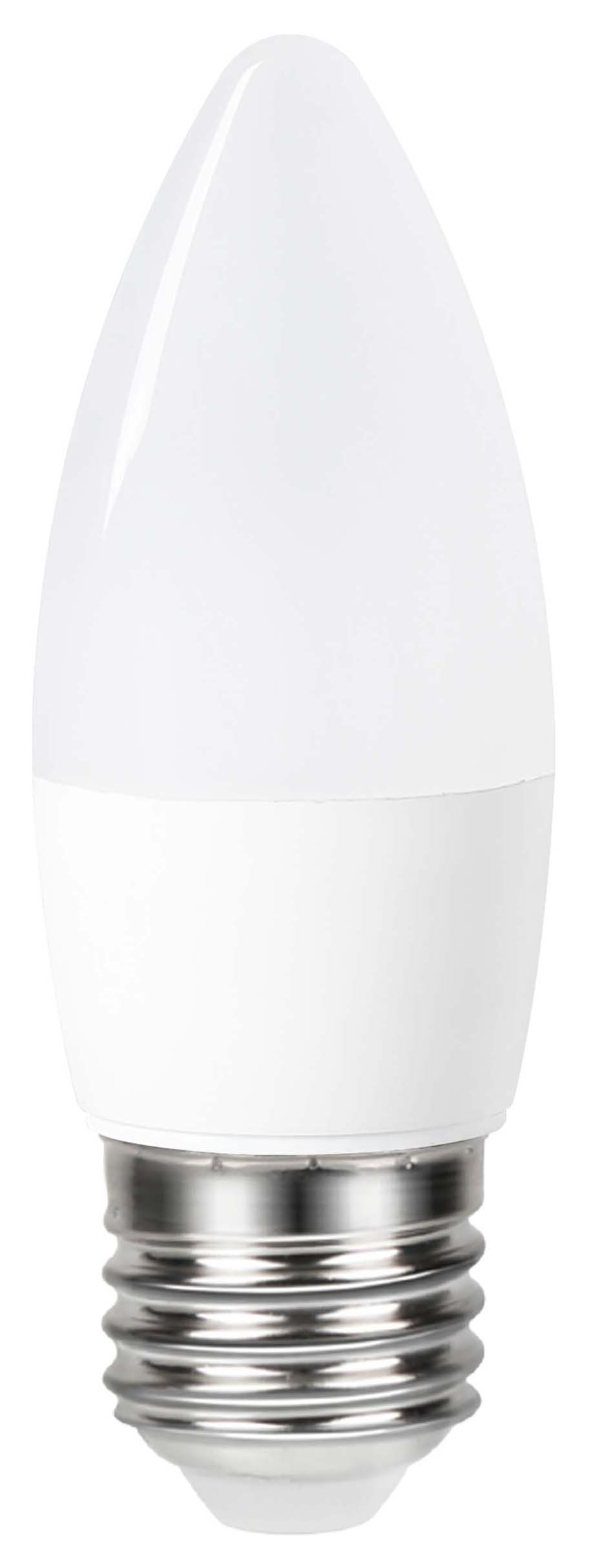 Image of Wickes Dimmable Opal LED E27 Candle 4.9W Warm White Light Bulb