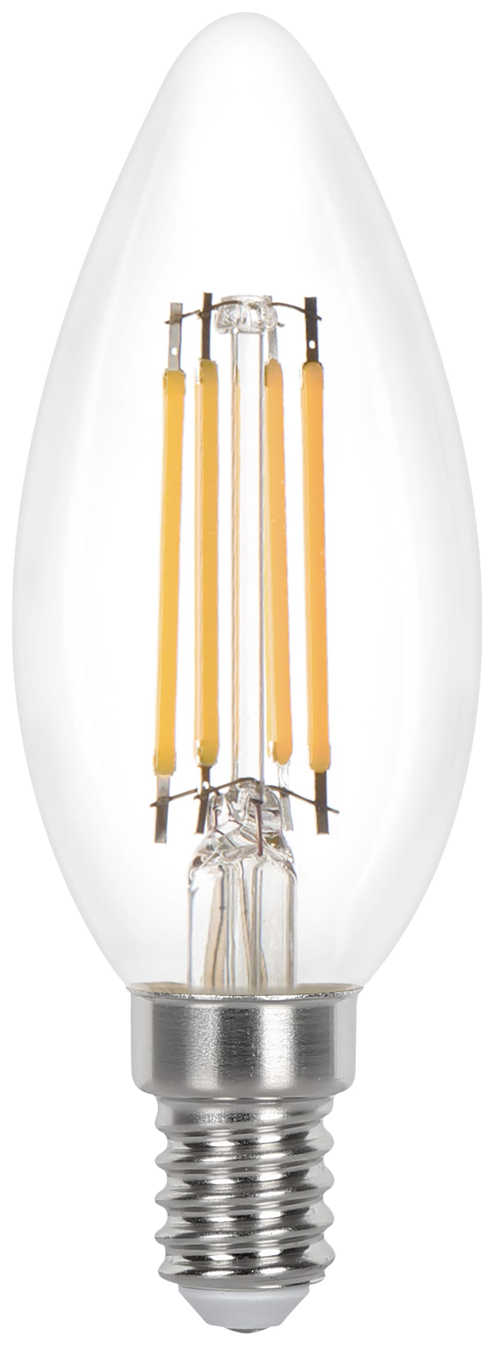 Wickes Non-Dimmable Filament E14 Candle 3.4W Warm White