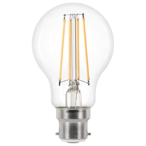 Wickes Non-Dimmable GLS Filament B22 5.9W Warm White Light Bulb - Pack of 4
