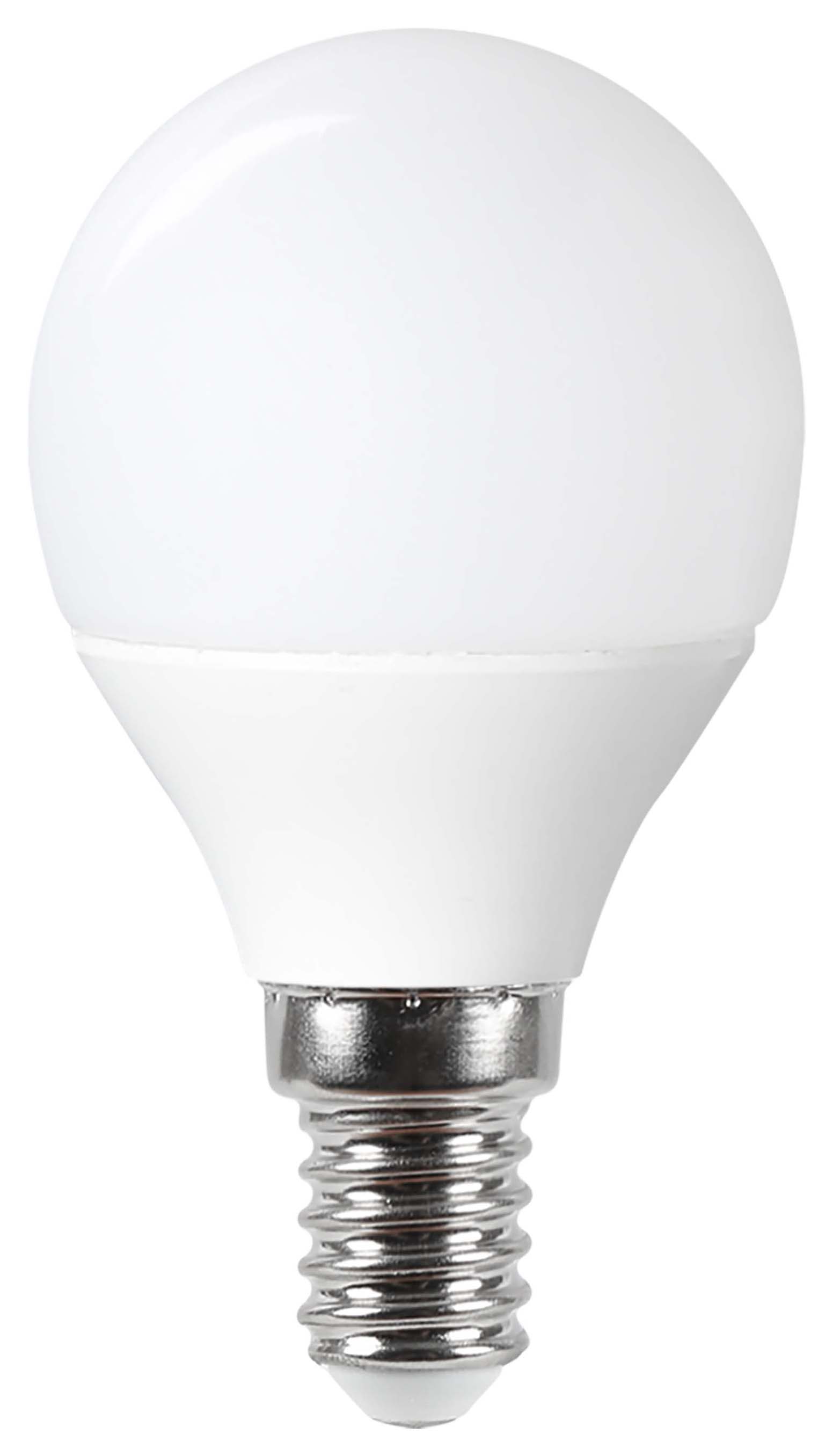 Wickes Non-Dimmable Mini Globe LED E14 4.9W Warm White Light Bulb