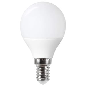 Wickes Non-Dimmable Mini Globe LED E14 4.9W Warm White Light Bulb