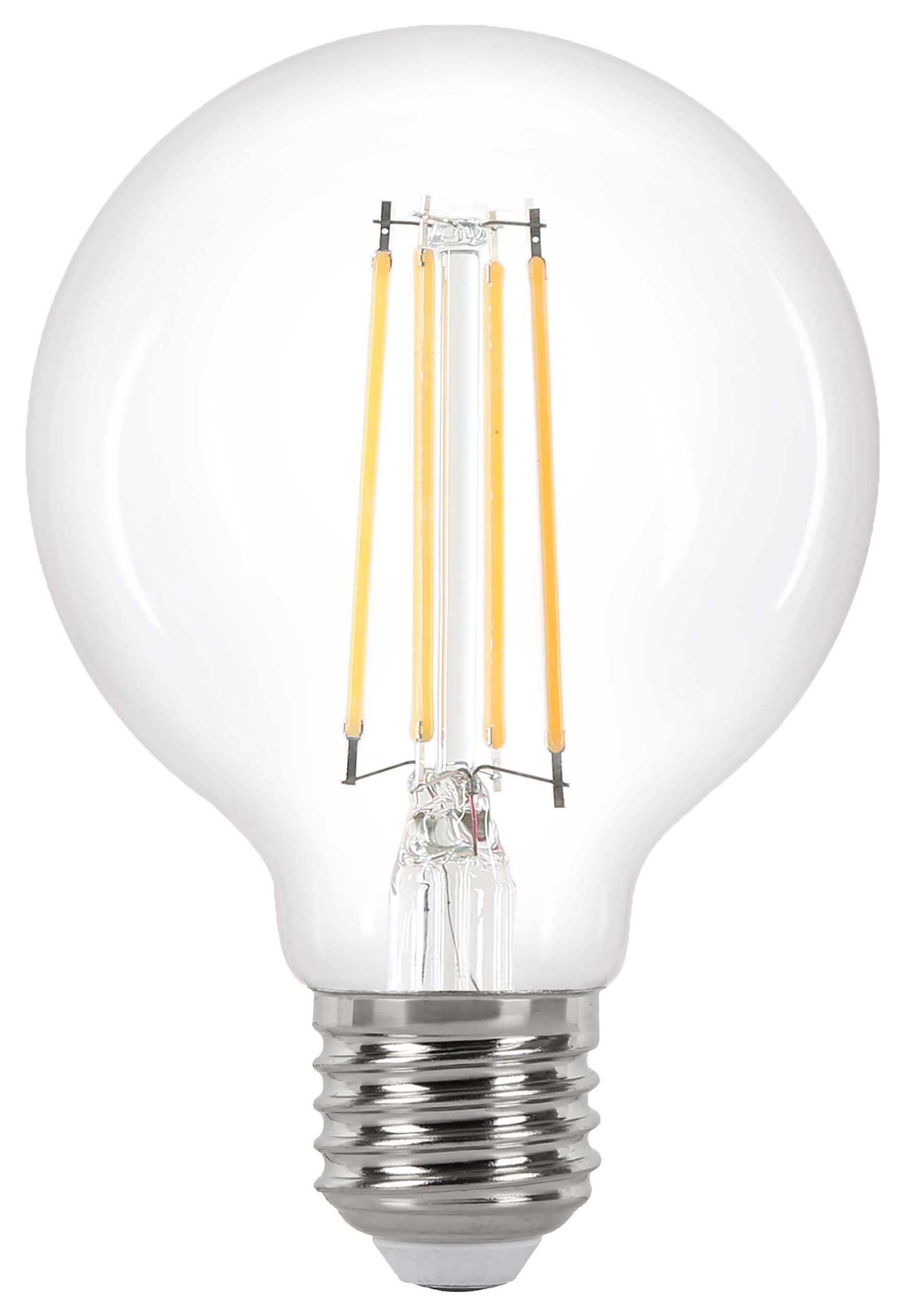 Wickes Non-Dimmable Opal Globe LED E27 5.9W Warm White Light Bulb