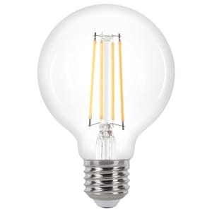 Wickes Non-Dimmable Opal Globe LED E27 5.9W Warm White Light Bulb