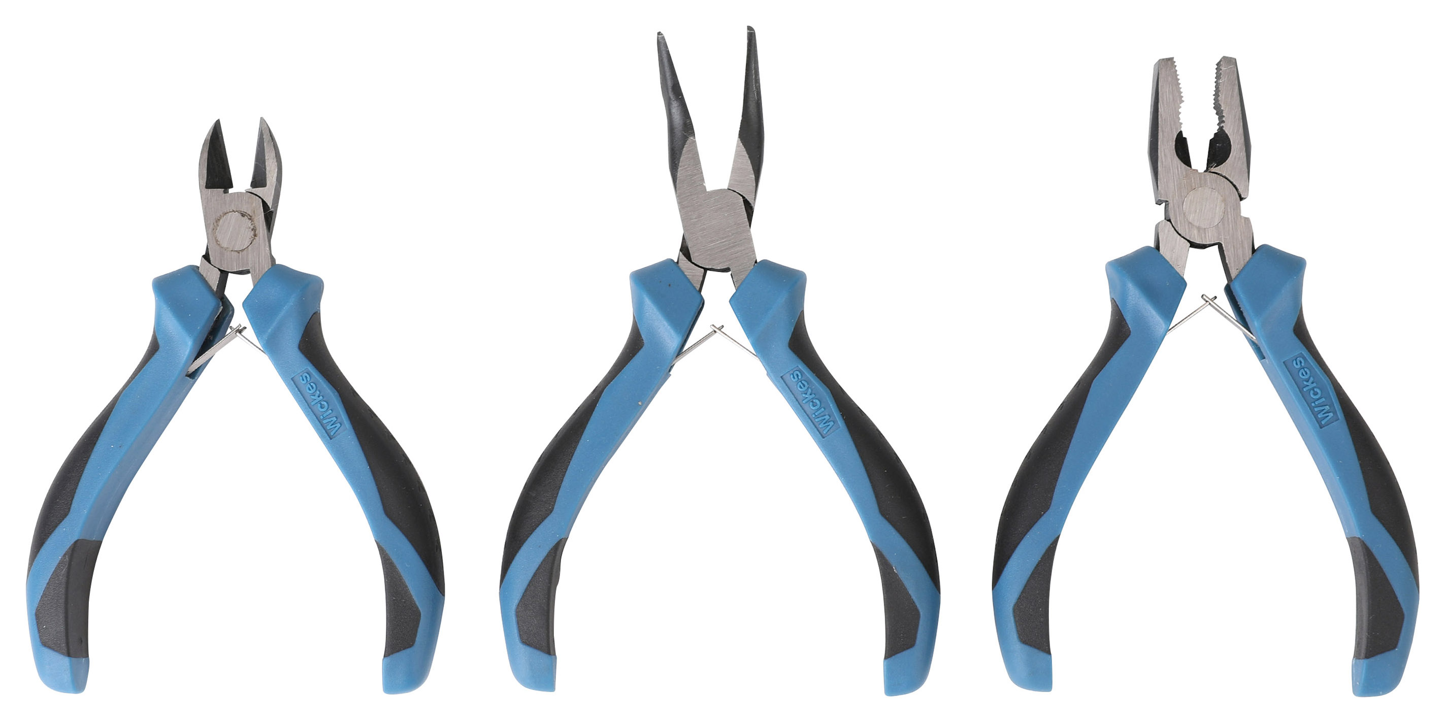 Wickes 3 Piece Mini Plier Set