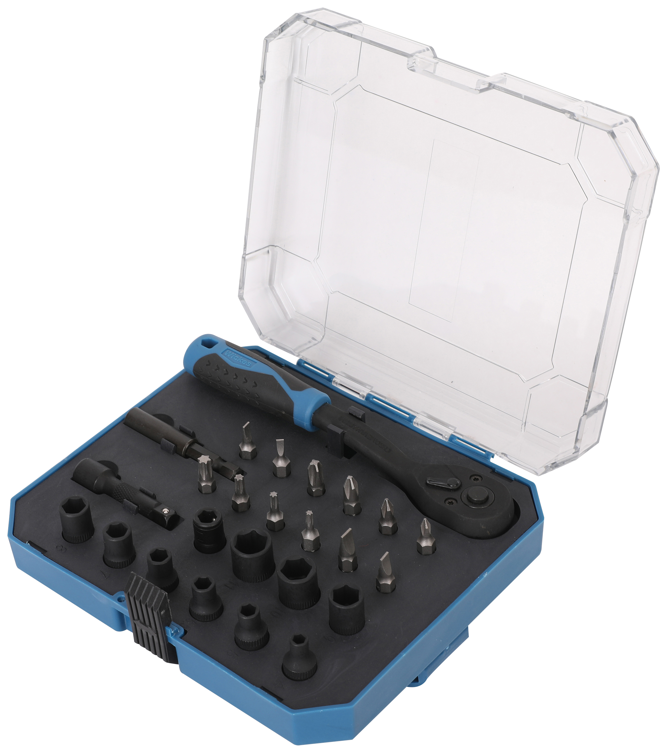 Image of Wickes 25 Piece 1/4in Sqaure Drive Socket Set